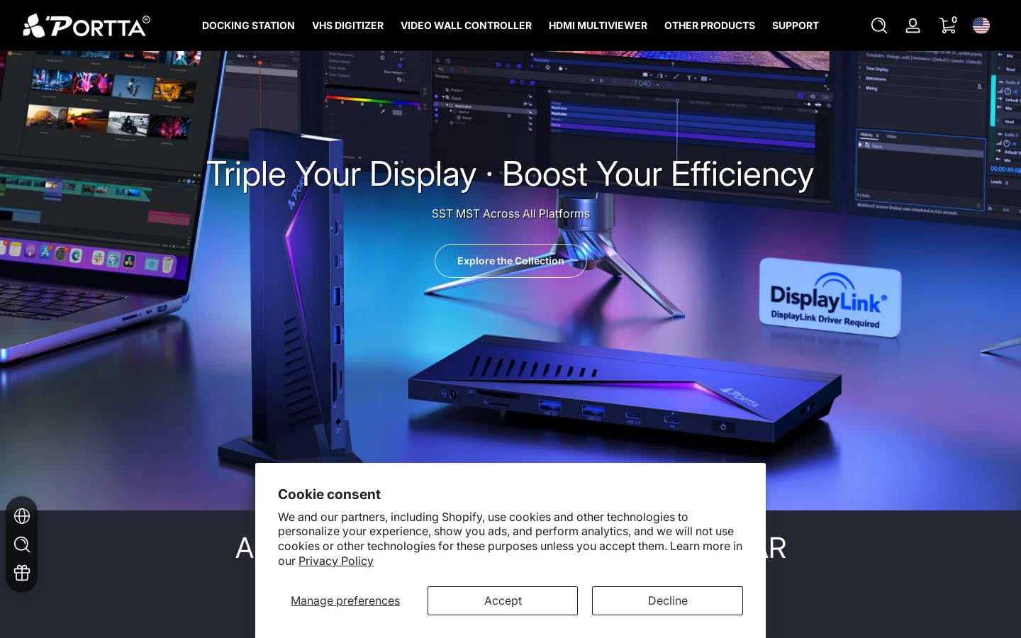 port-ta.com homepage screenshot