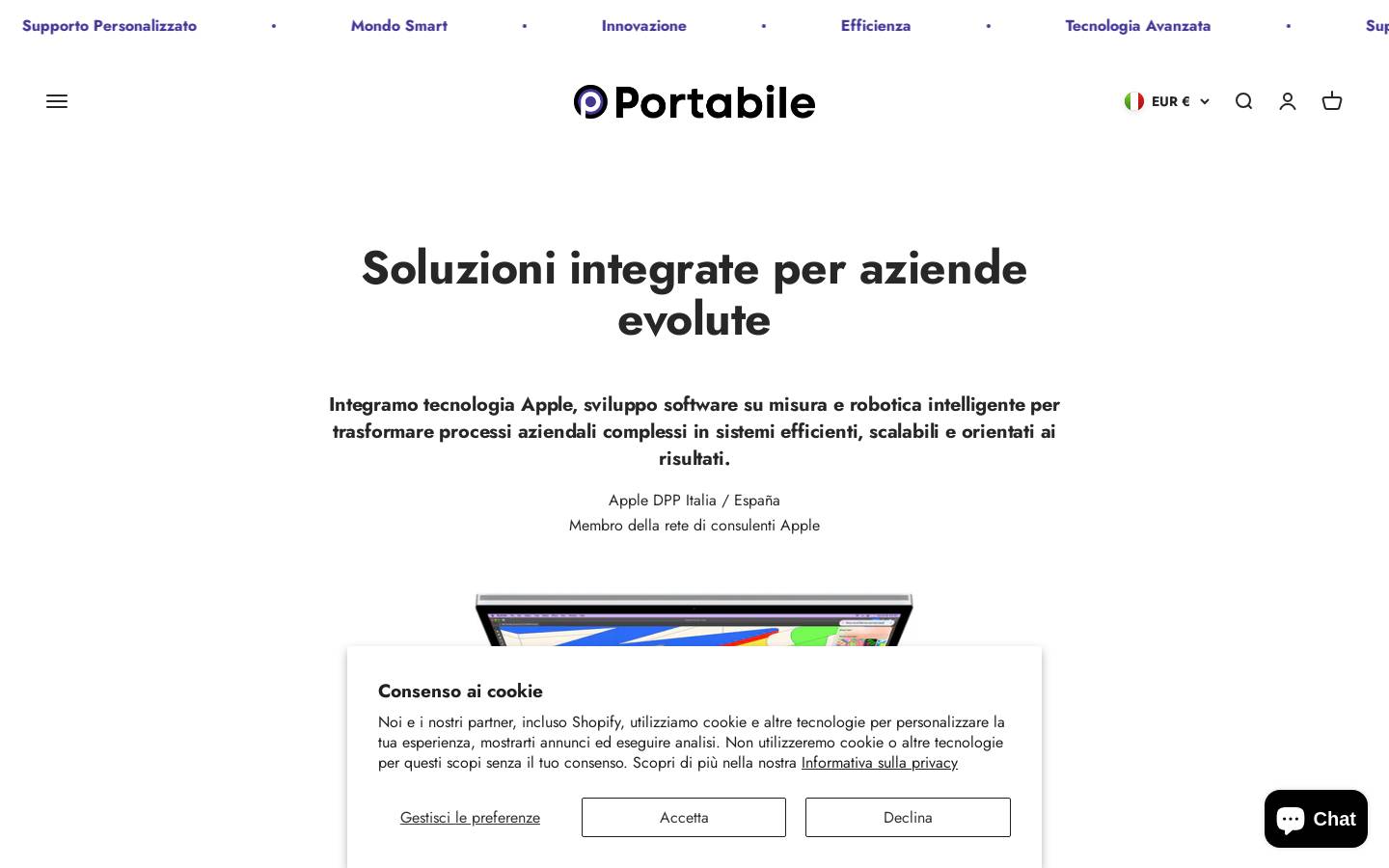 Portabile homepage screenshot