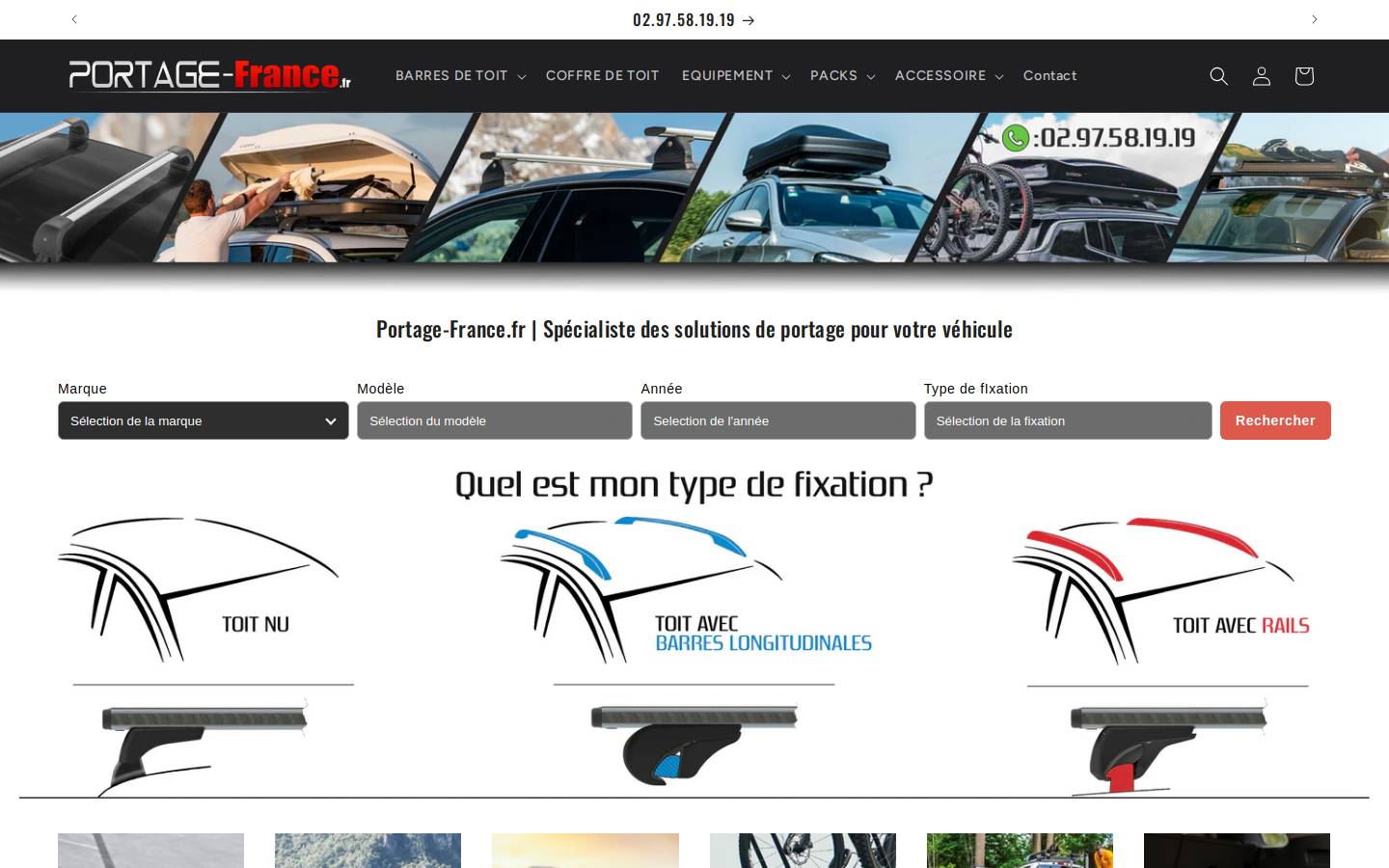 portage-france.fr homepage screenshot