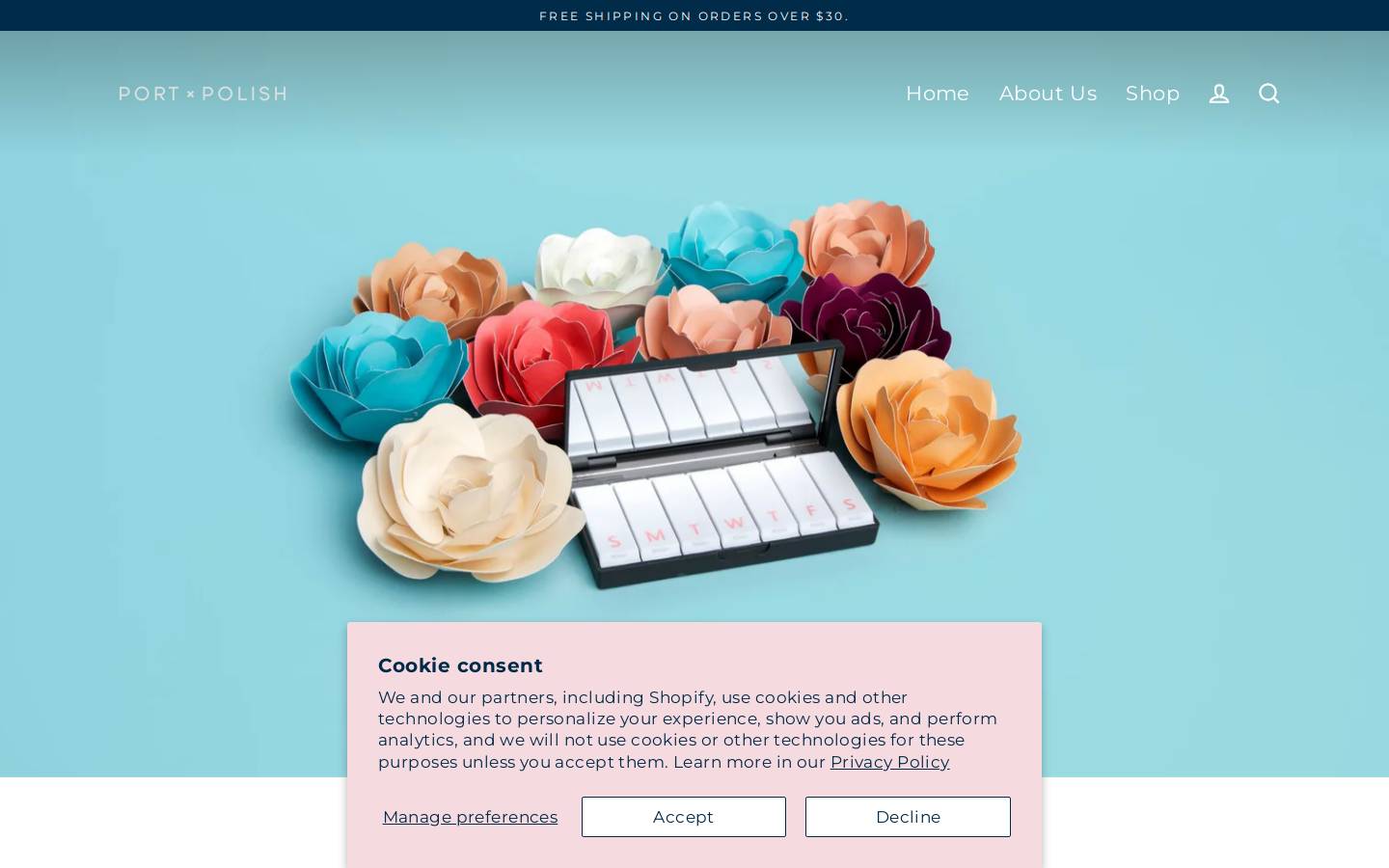 portandpolishco.com homepage screenshot