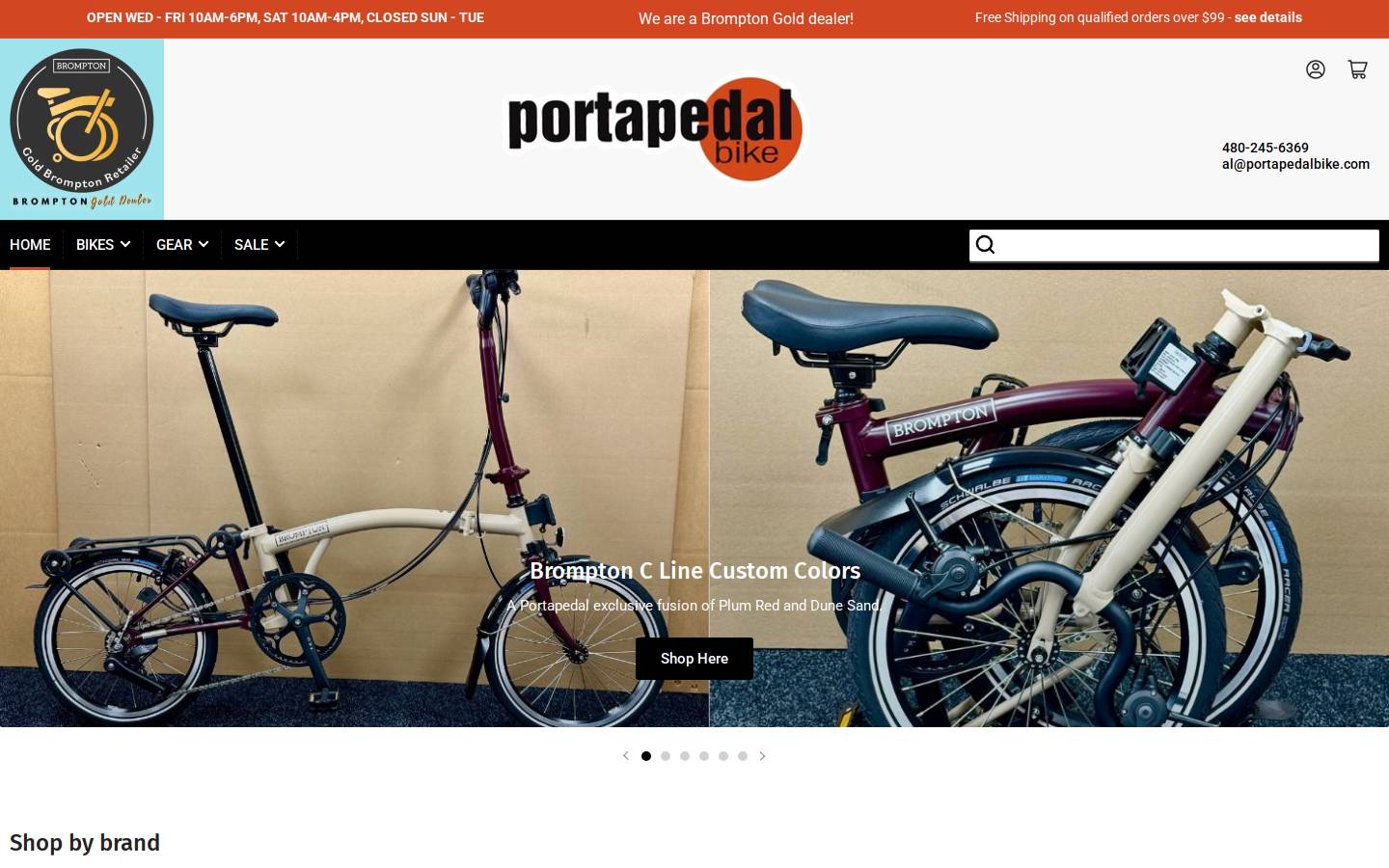 portapedalbike.com homepage screenshot