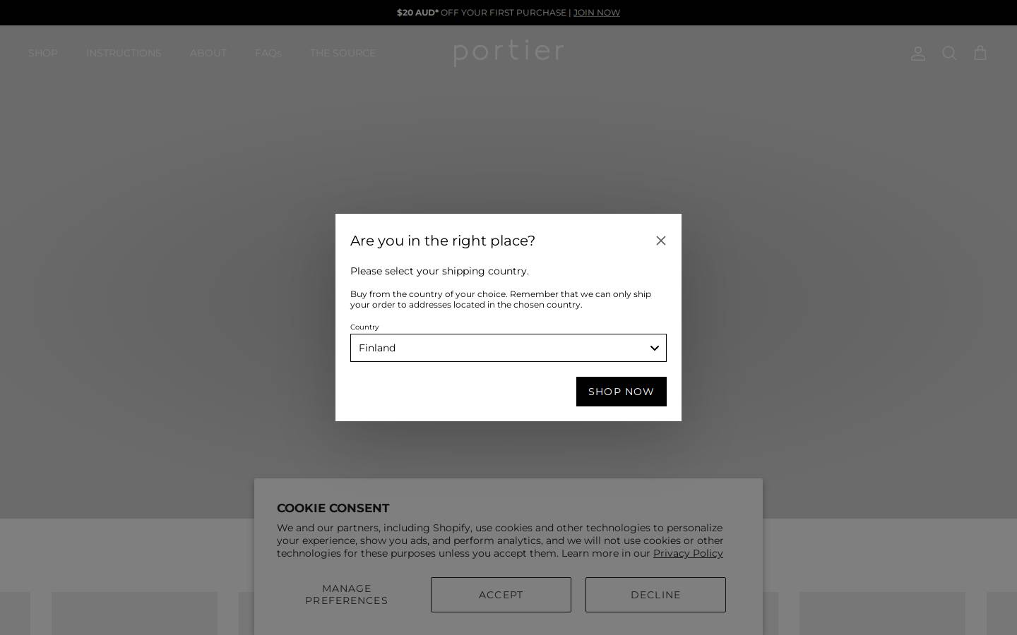 portier.com.au homepage screenshot