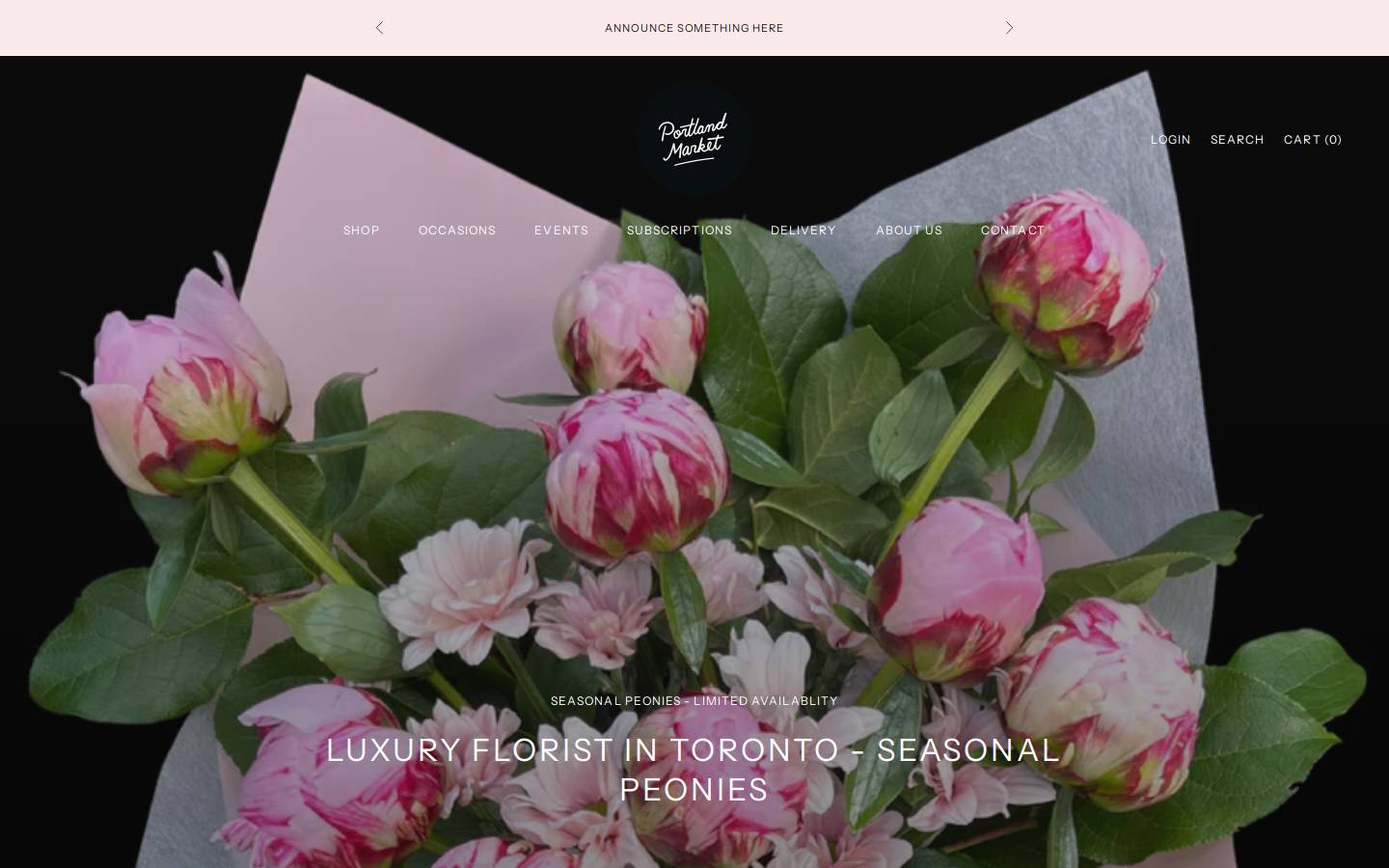 portlandmarket.ca homepage screenshot