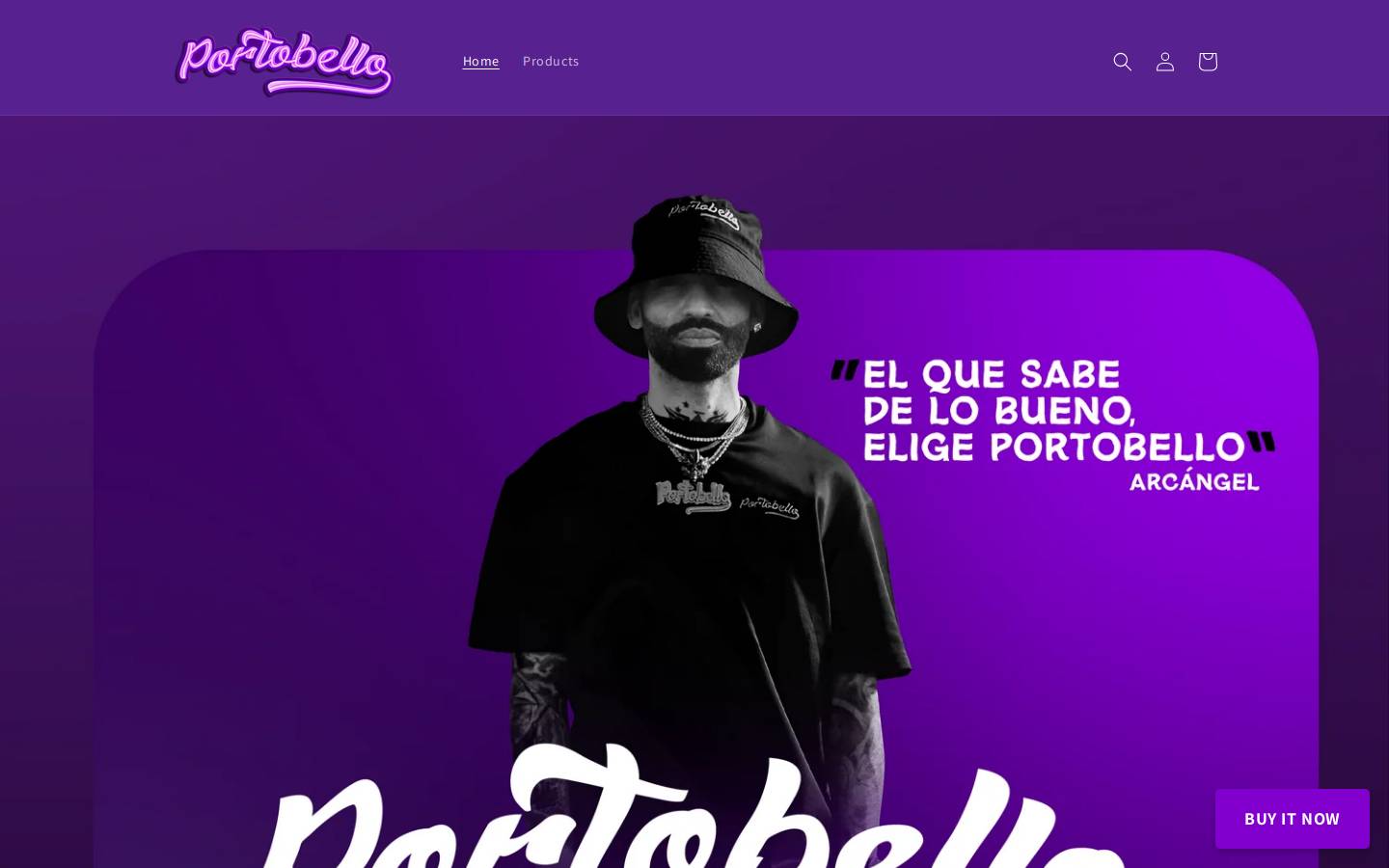 portobellowraps.com homepage screenshot