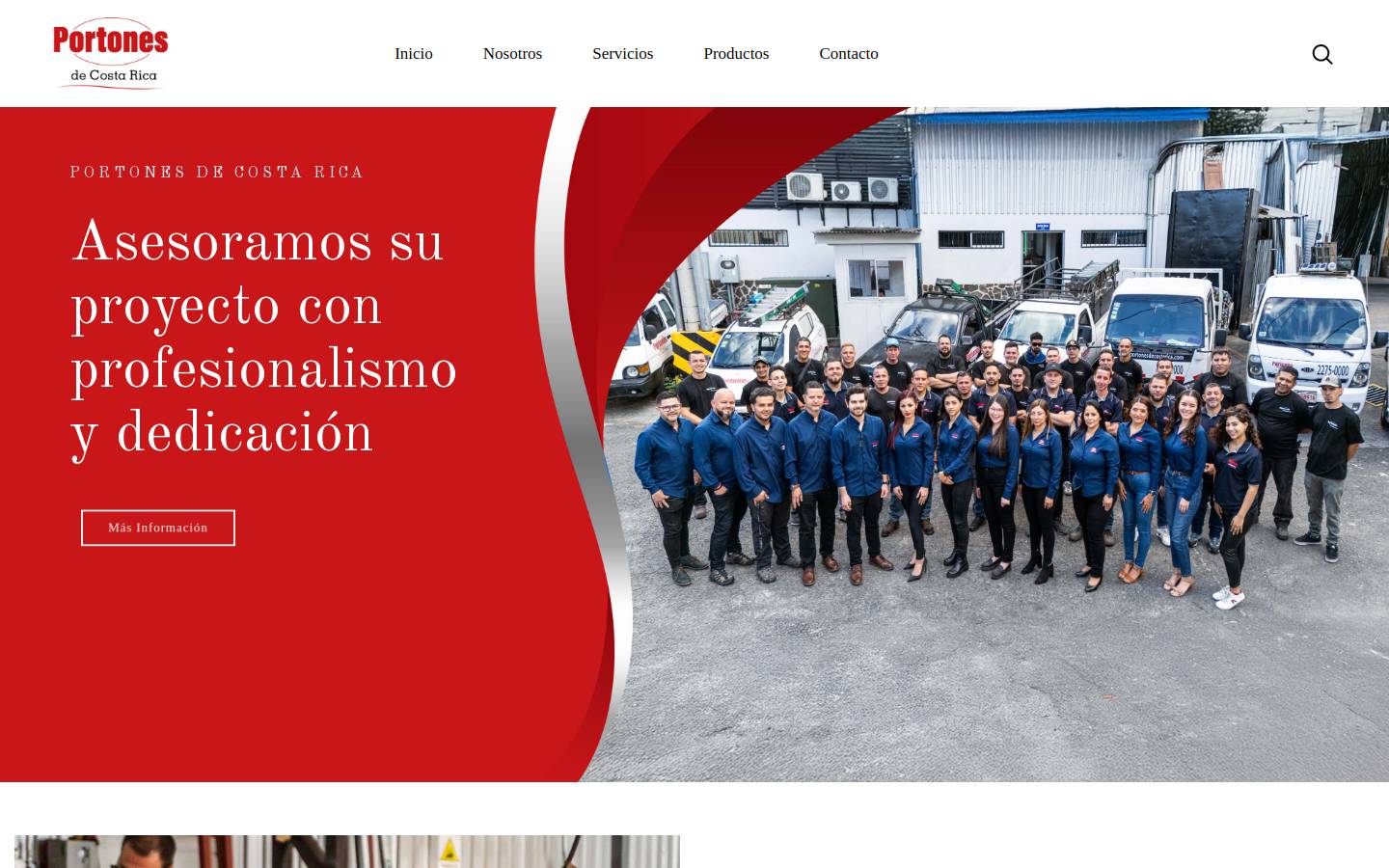portonesdecostarica.com homepage screenshot