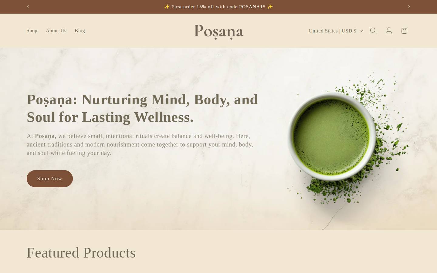 posana.net homepage screenshot