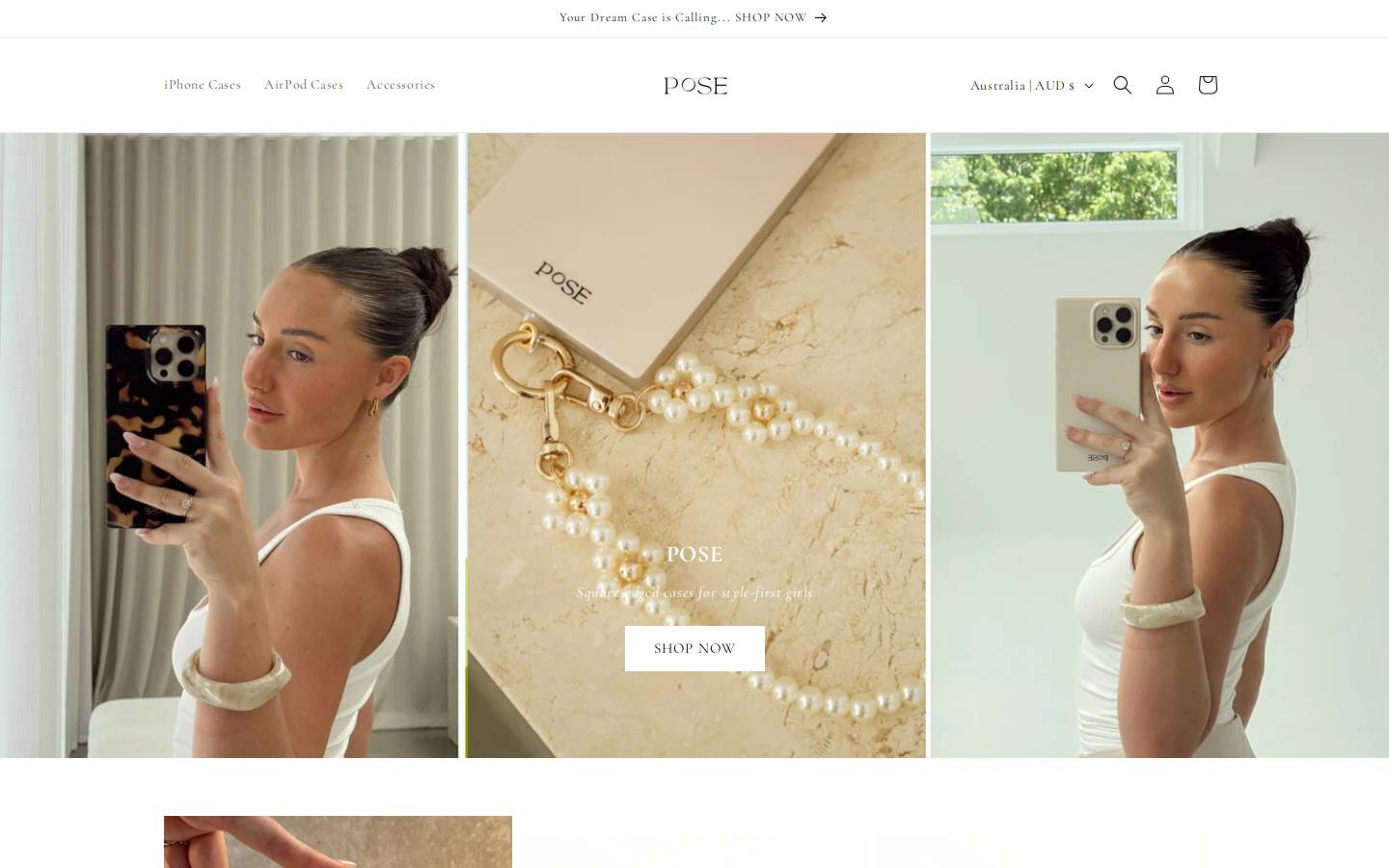 pose.net.au homepage screenshot
