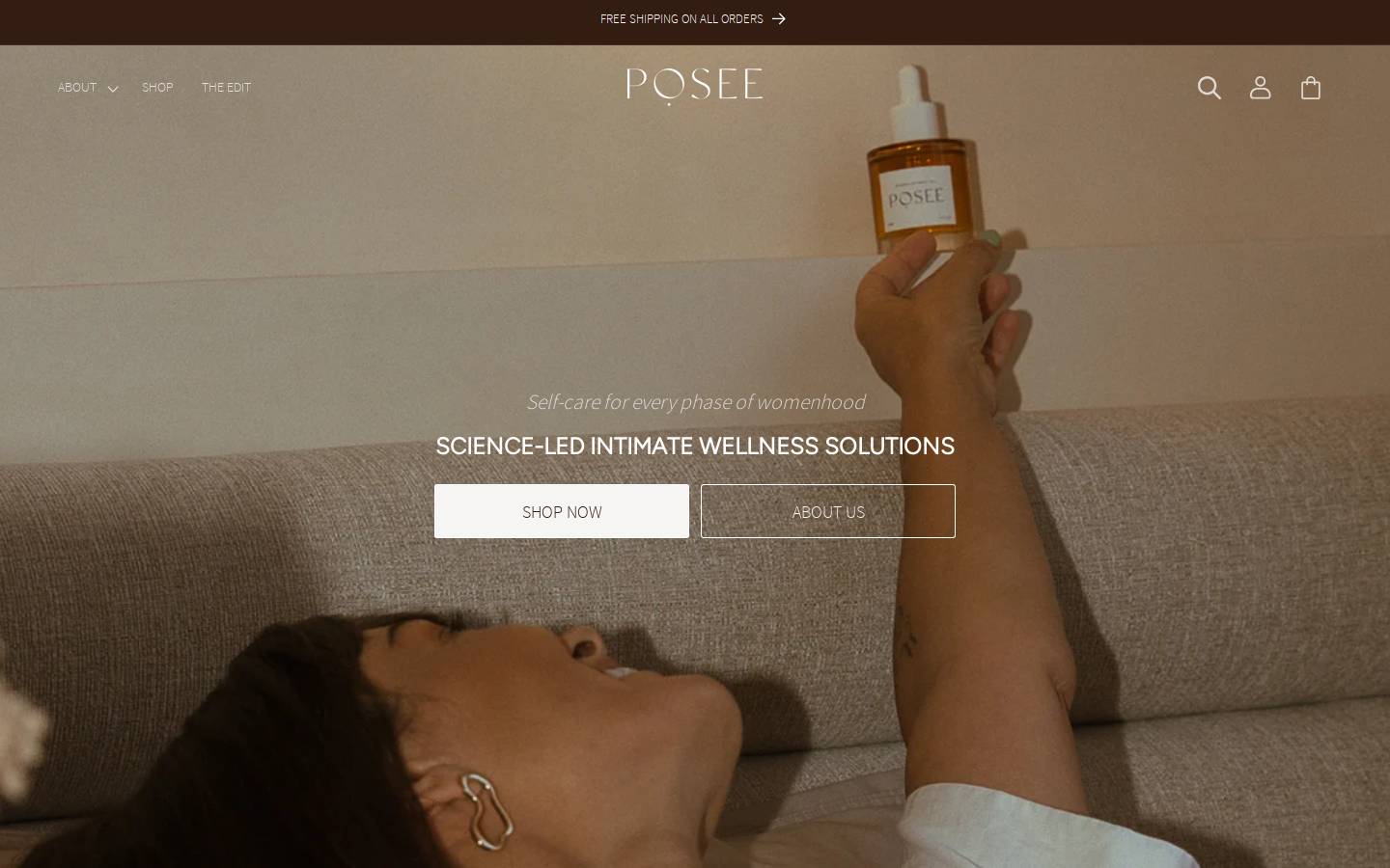 posee.com.au homepage screenshot
