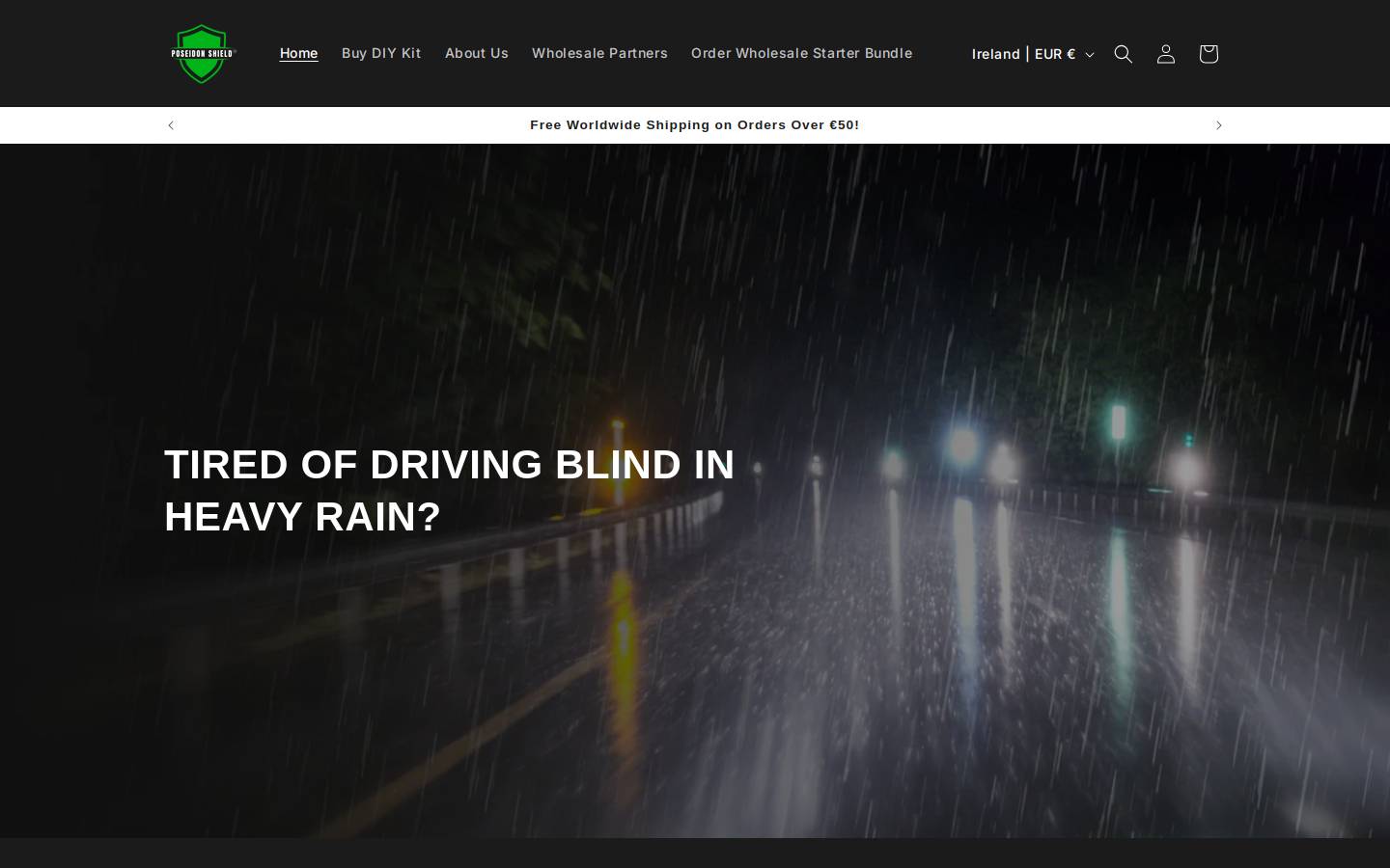 poseidonshield.com homepage screenshot