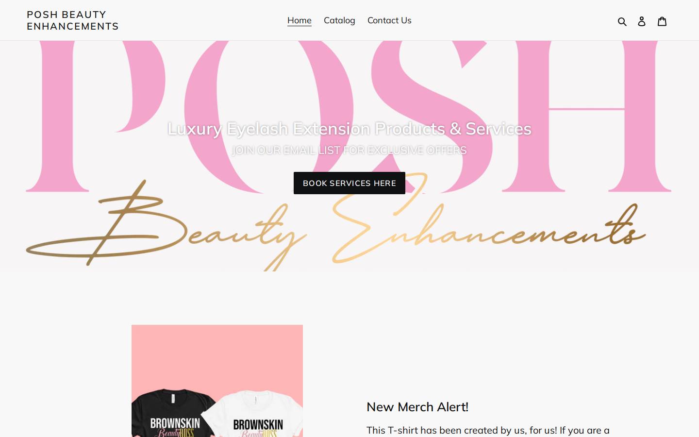 poshextensionss.com homepage screenshot