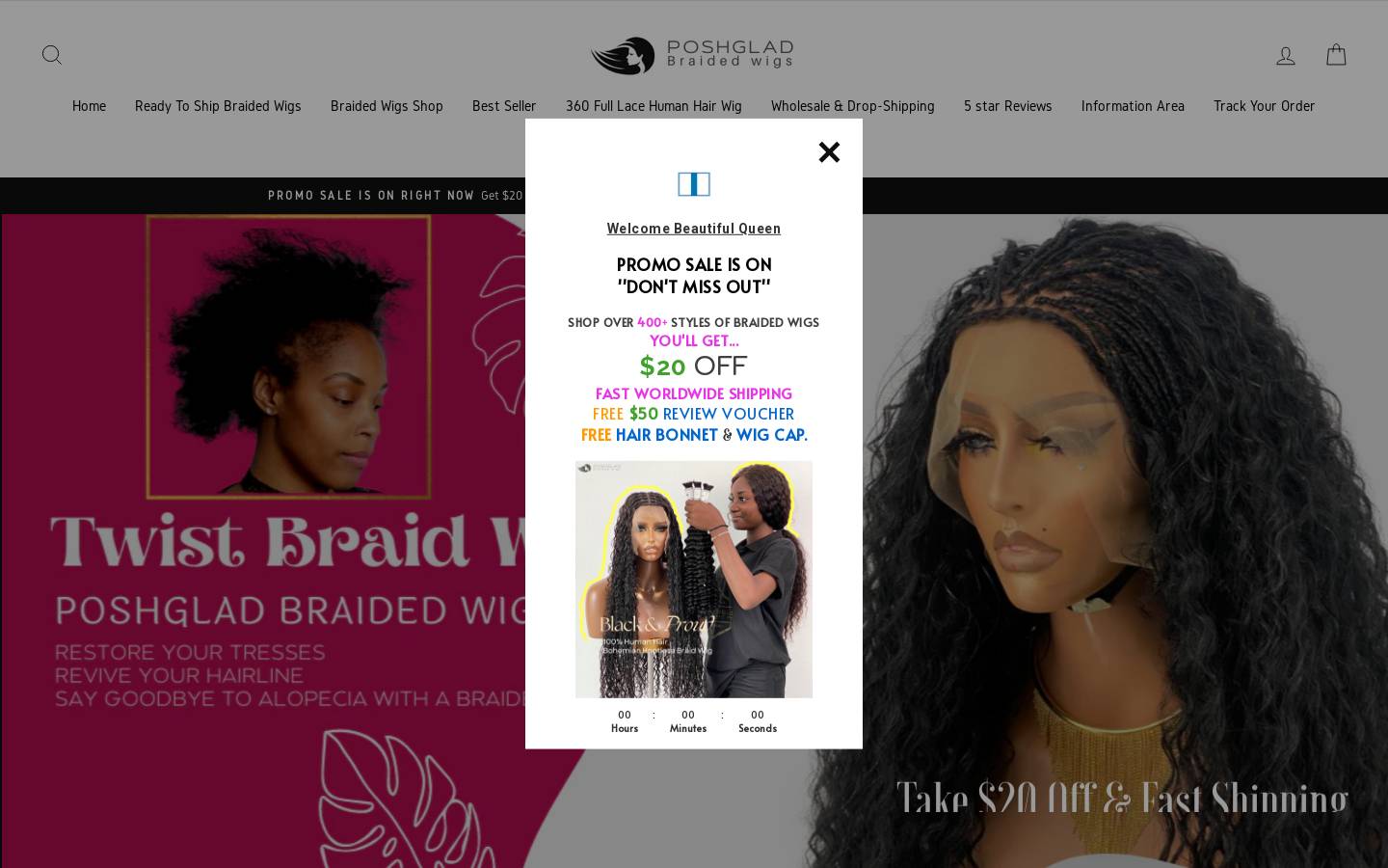 poshglad.com homepage screenshot