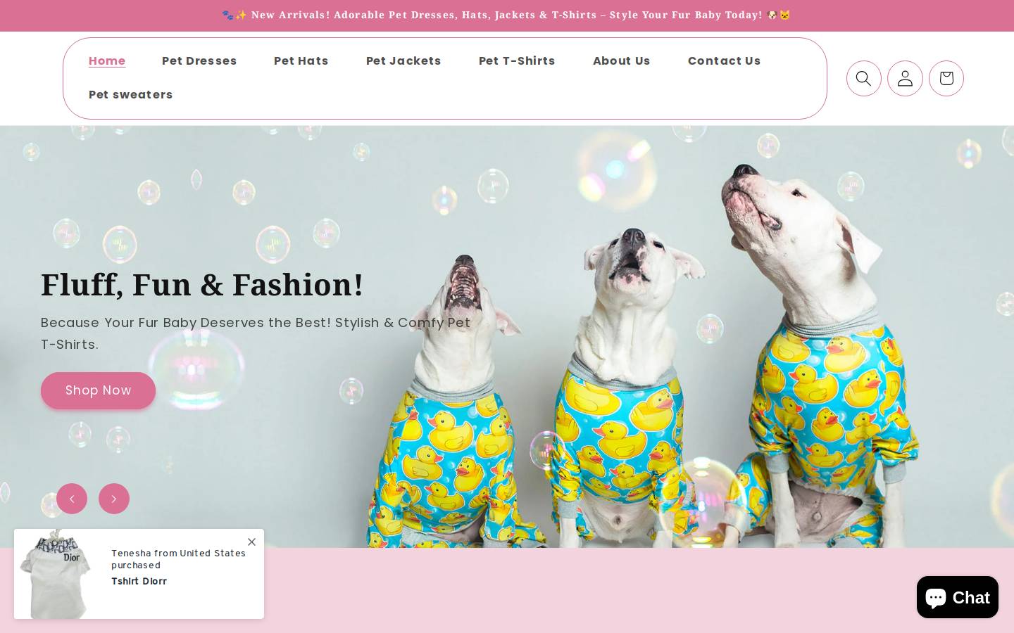 poshpawss.com homepage screenshot