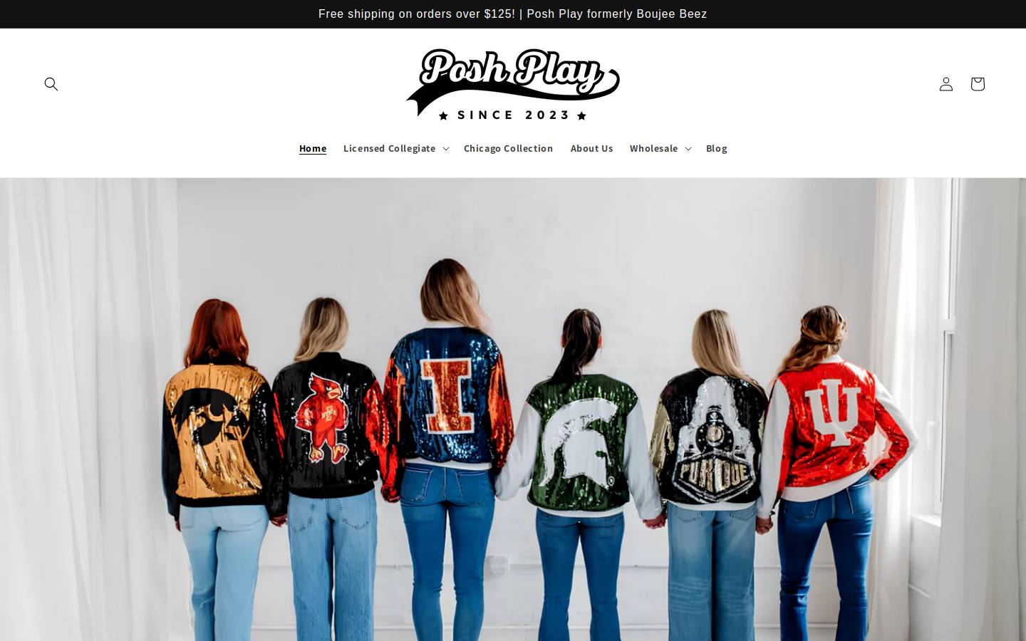 poshplays.com homepage screenshot