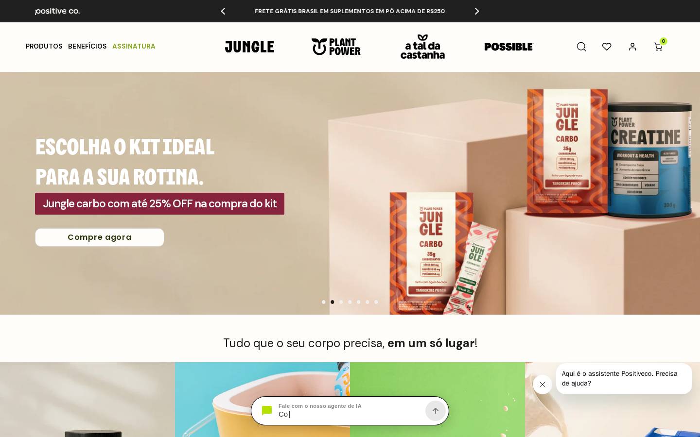 positiveco.com.br homepage screenshot