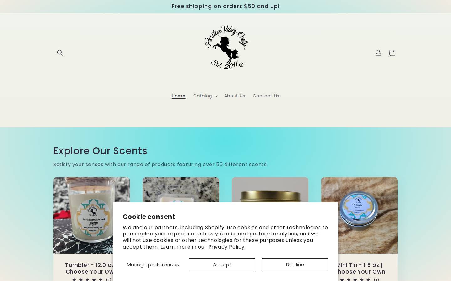 positivevibezonly.com homepage screenshot