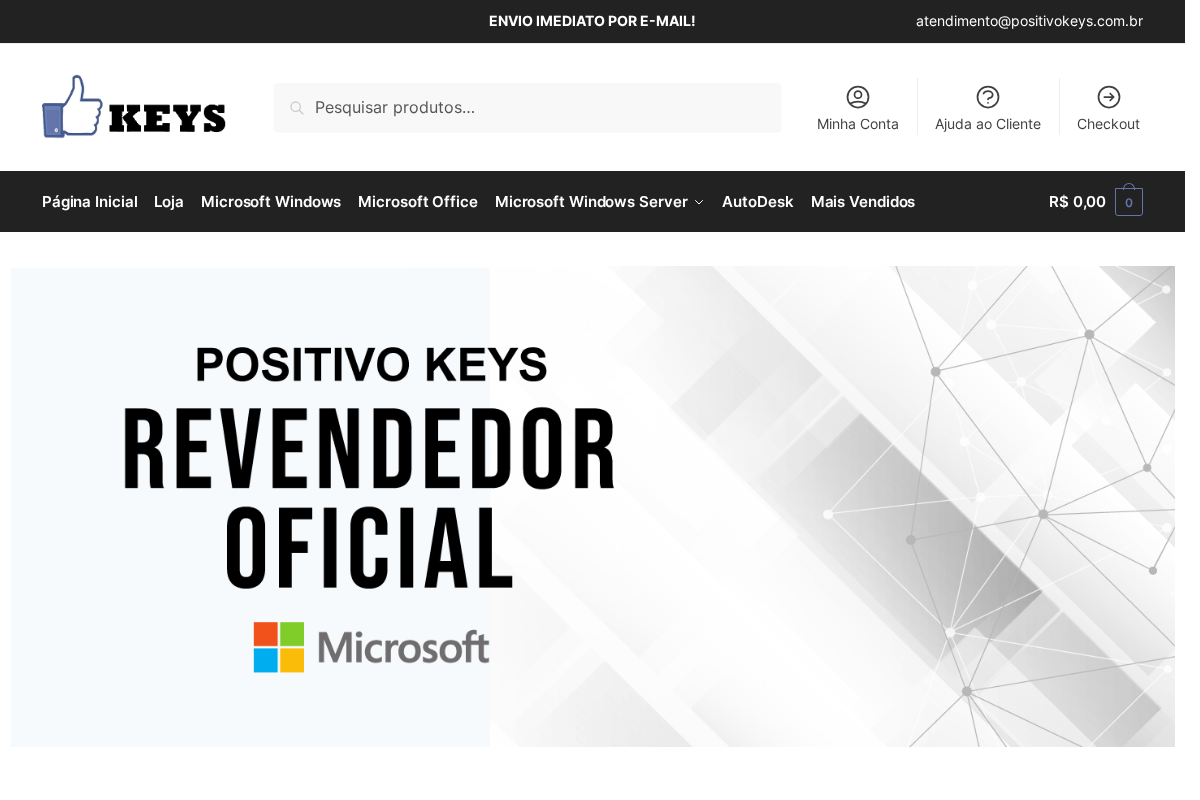 Positivo Keys – Seu site número 1 em licenças de software! homepage screenshot