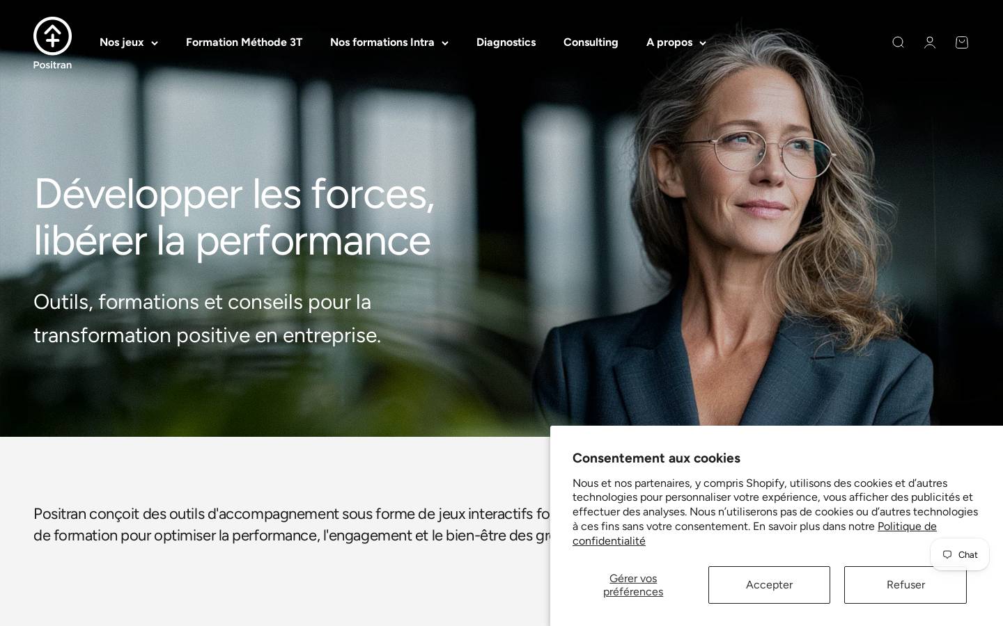 positran.fr homepage screenshot