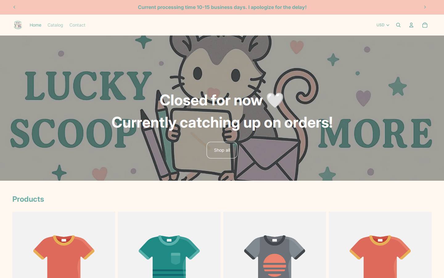 possumsandparchment.com homepage screenshot