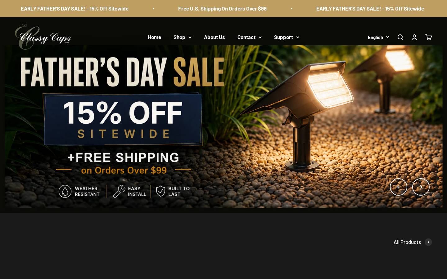 postcaplight.com homepage screenshot