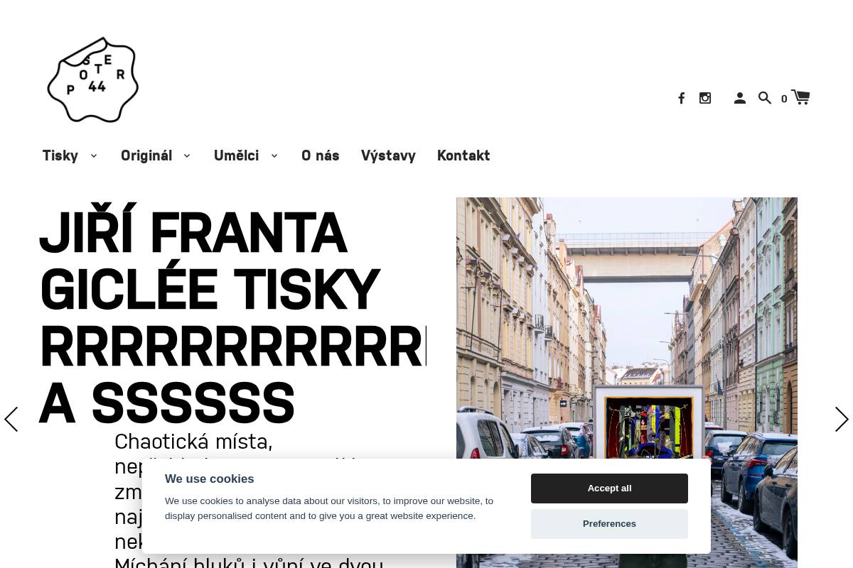 poster44.cz homepage screenshot