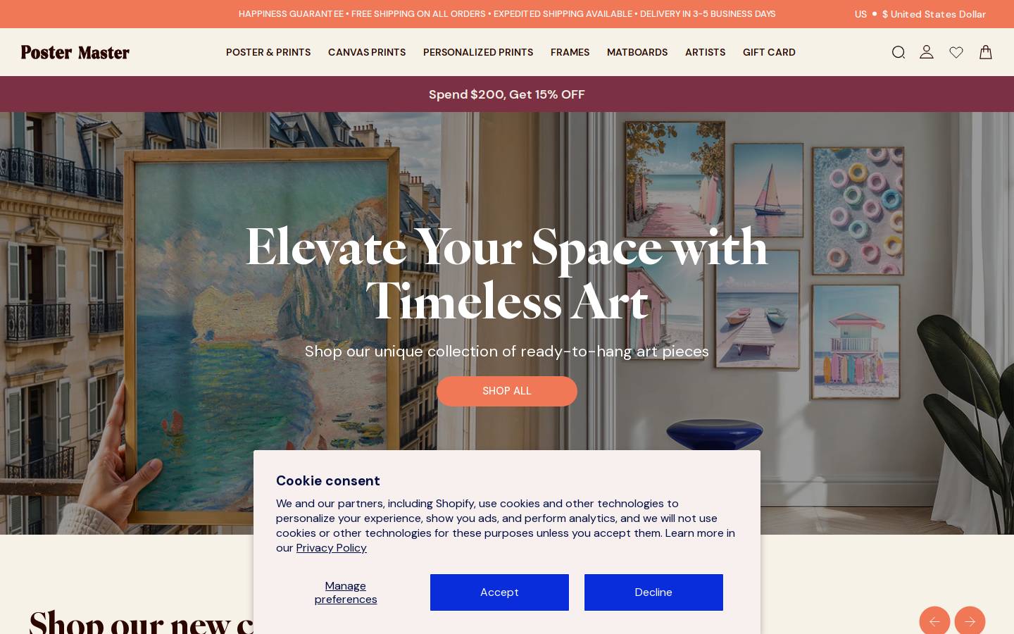 Postermasterstudio homepage screenshot