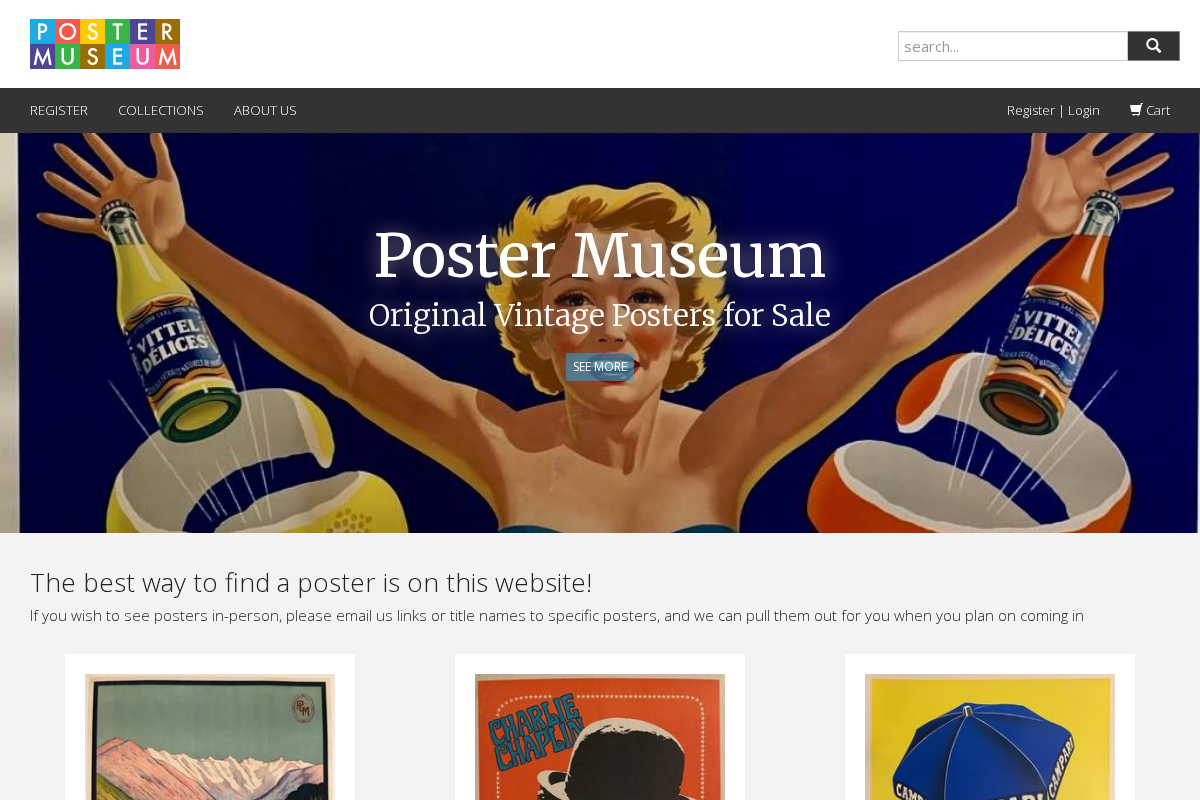 Poster Museum homepage screenshot