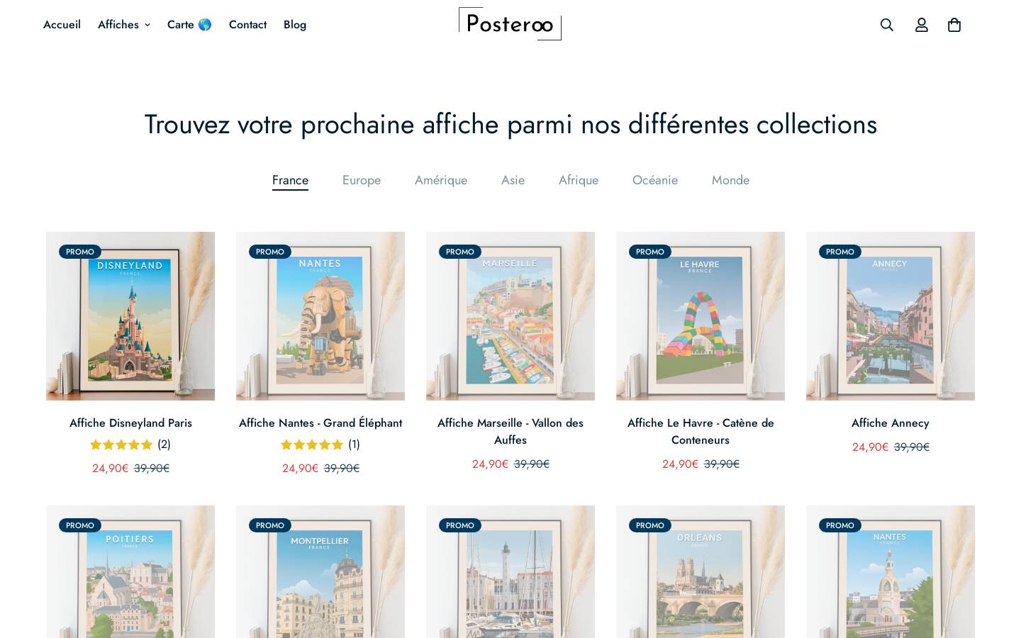 posteroo.com homepage screenshot