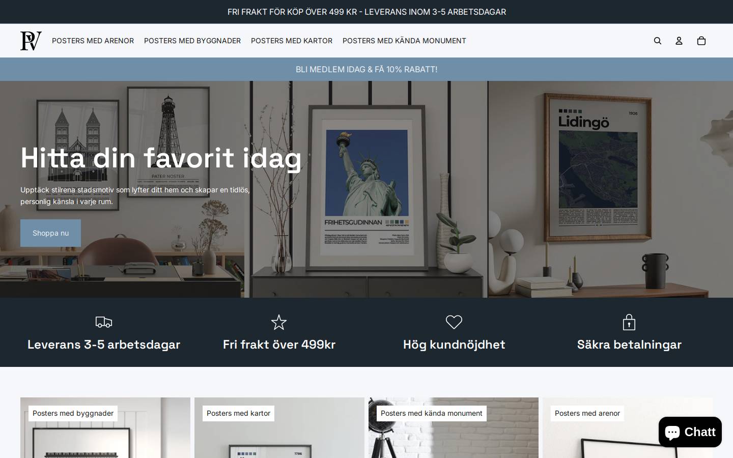 posterverket.se homepage screenshot