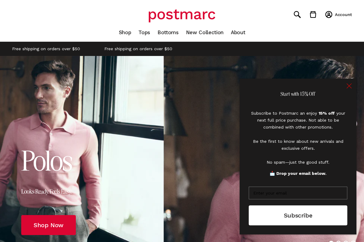 Postmarc homepage screenshot