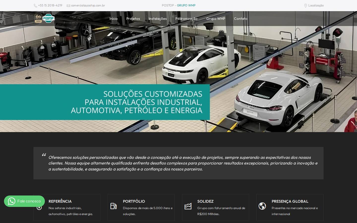 postop.com.br homepage screenshot