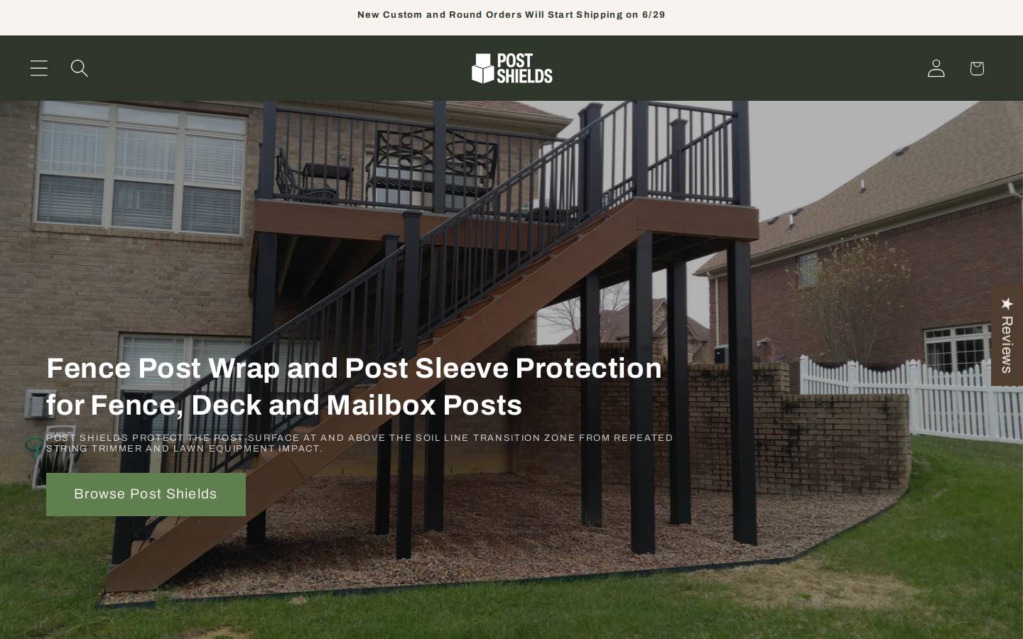 postshields.org homepage screenshot