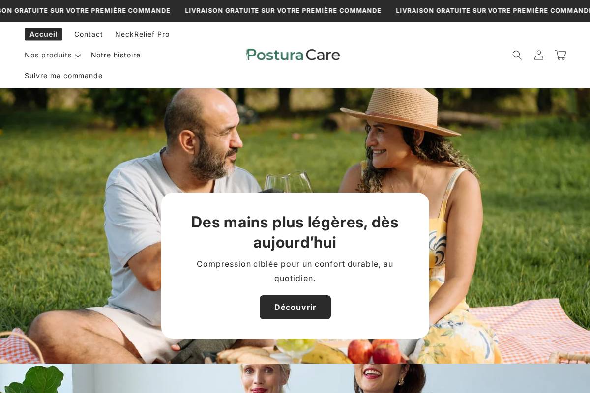 postura-care.fr homepage screenshot