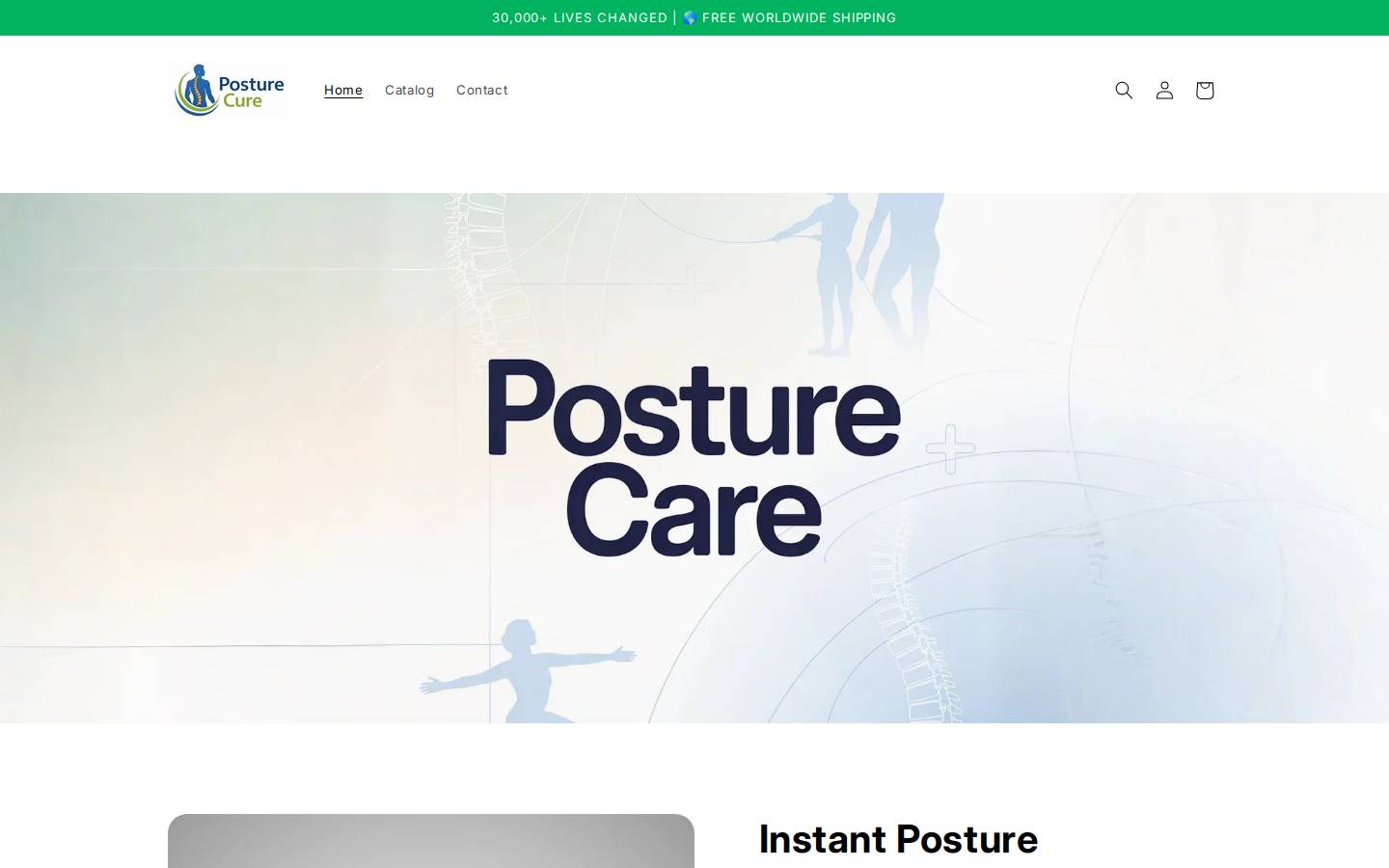 posturecure.shop homepage screenshot