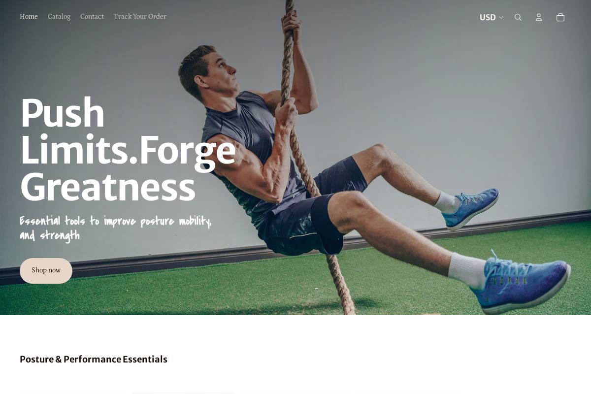 postureforge.co homepage screenshot