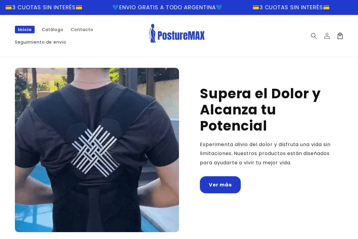 posturemaxarg.com homepage screenshot