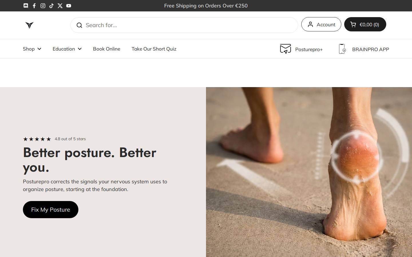 posturepro.co homepage screenshot