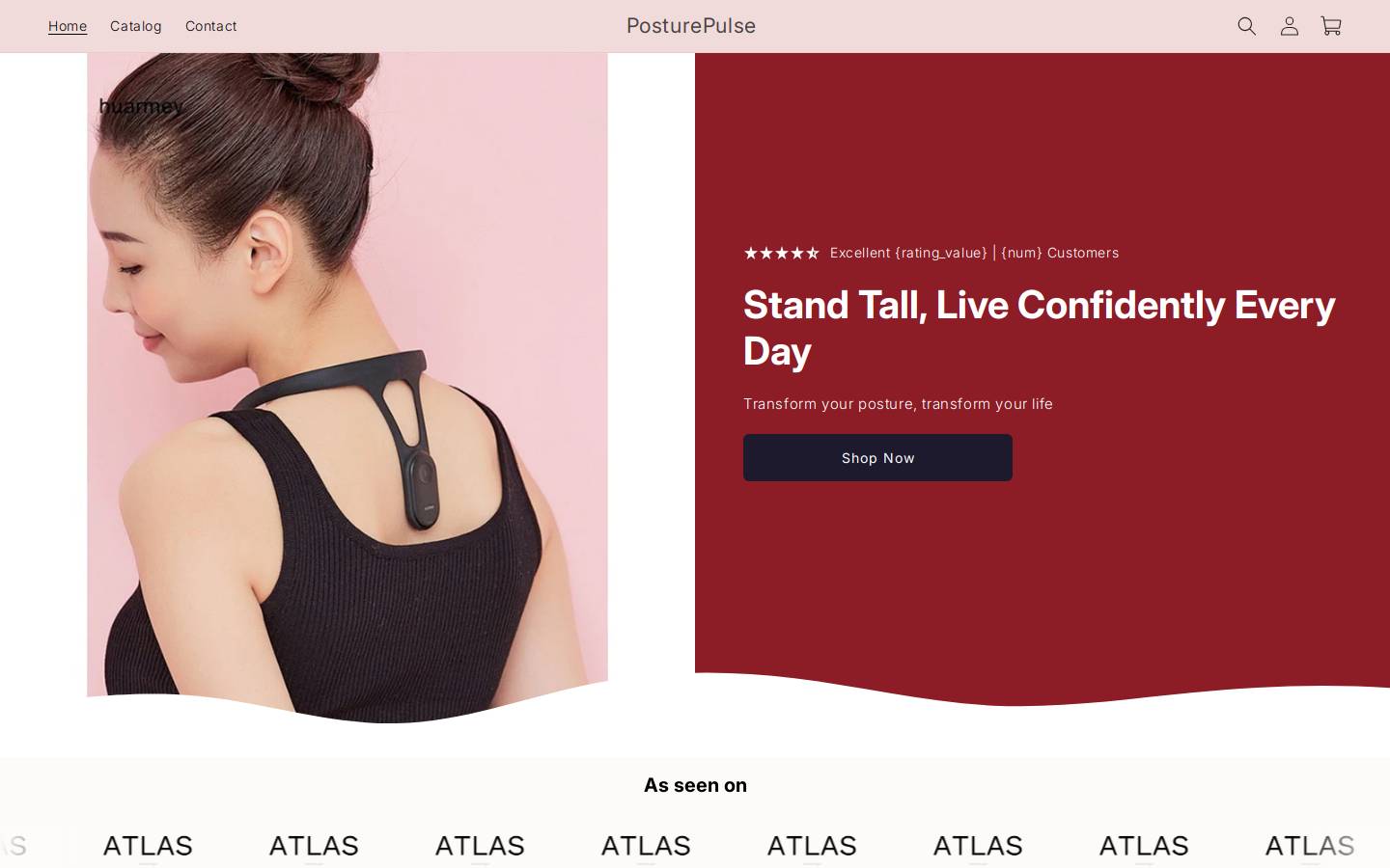 posturepulse.shop homepage screenshot
