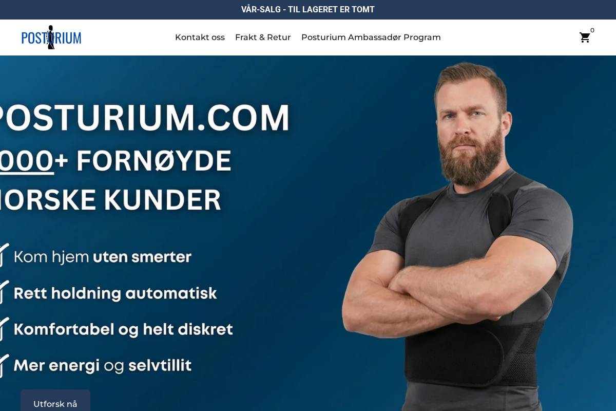 Posturium homepage screenshot