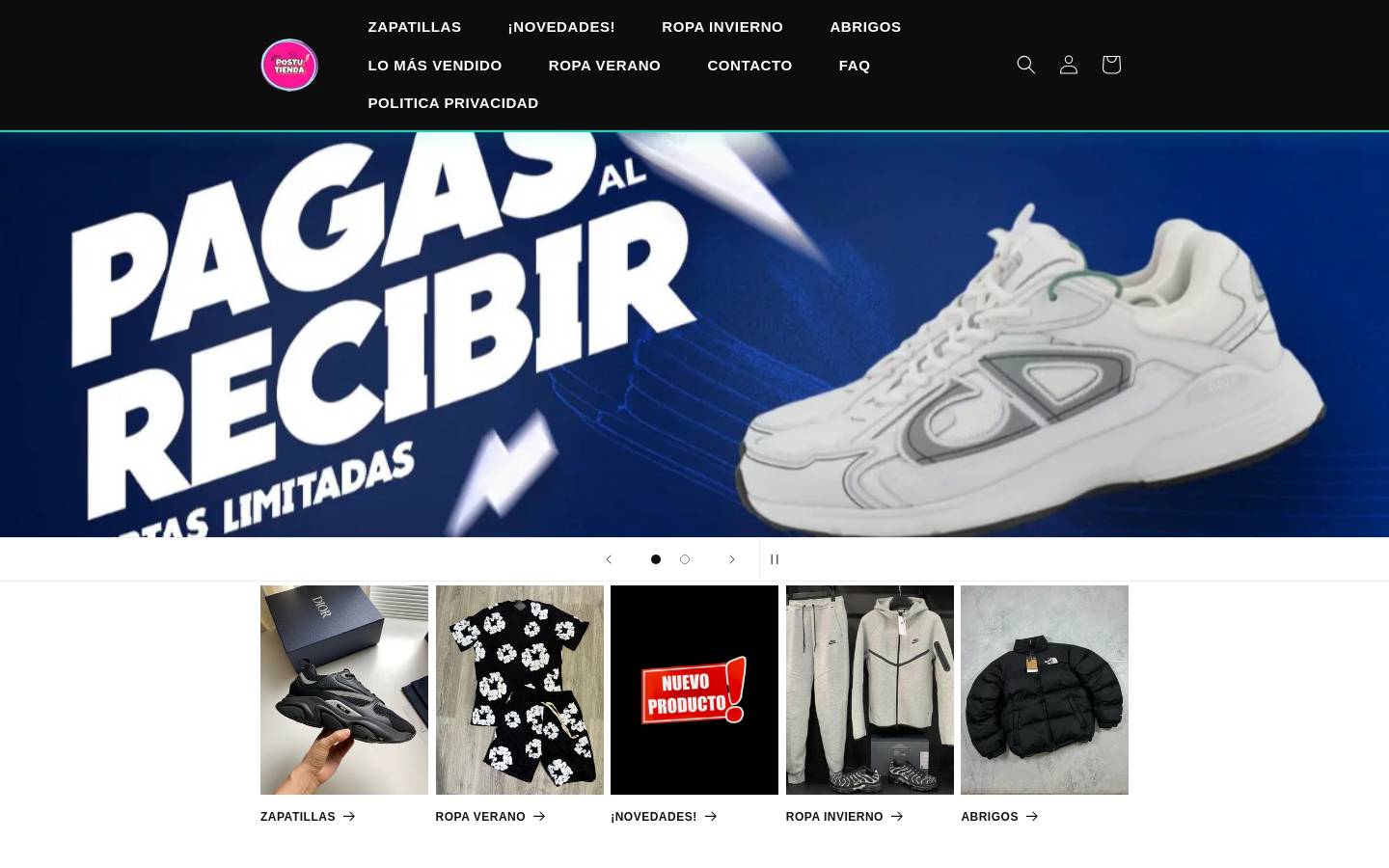 postutienda.com homepage screenshot
