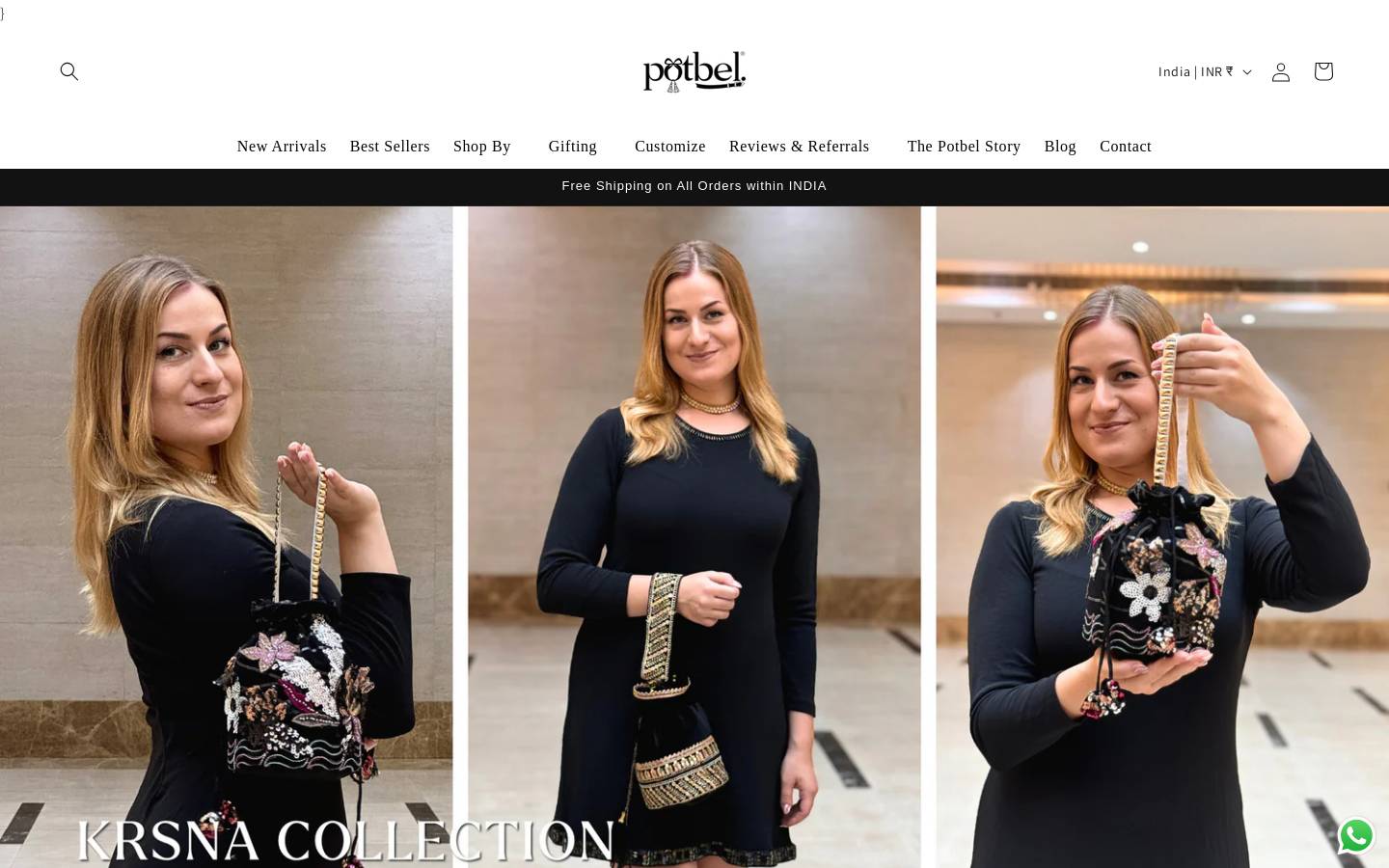 potbel.com homepage screenshot