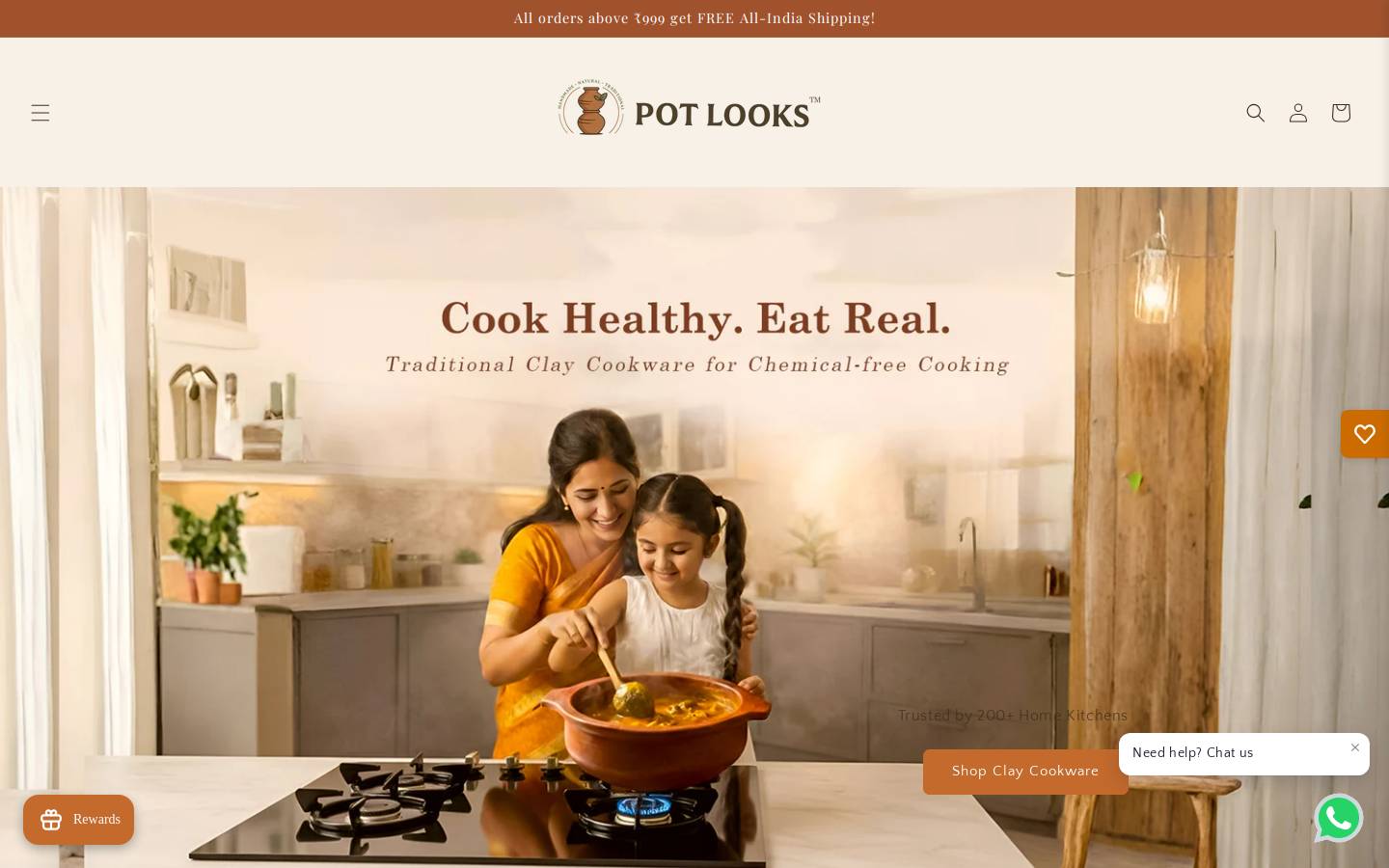 potlooks.com homepage screenshot