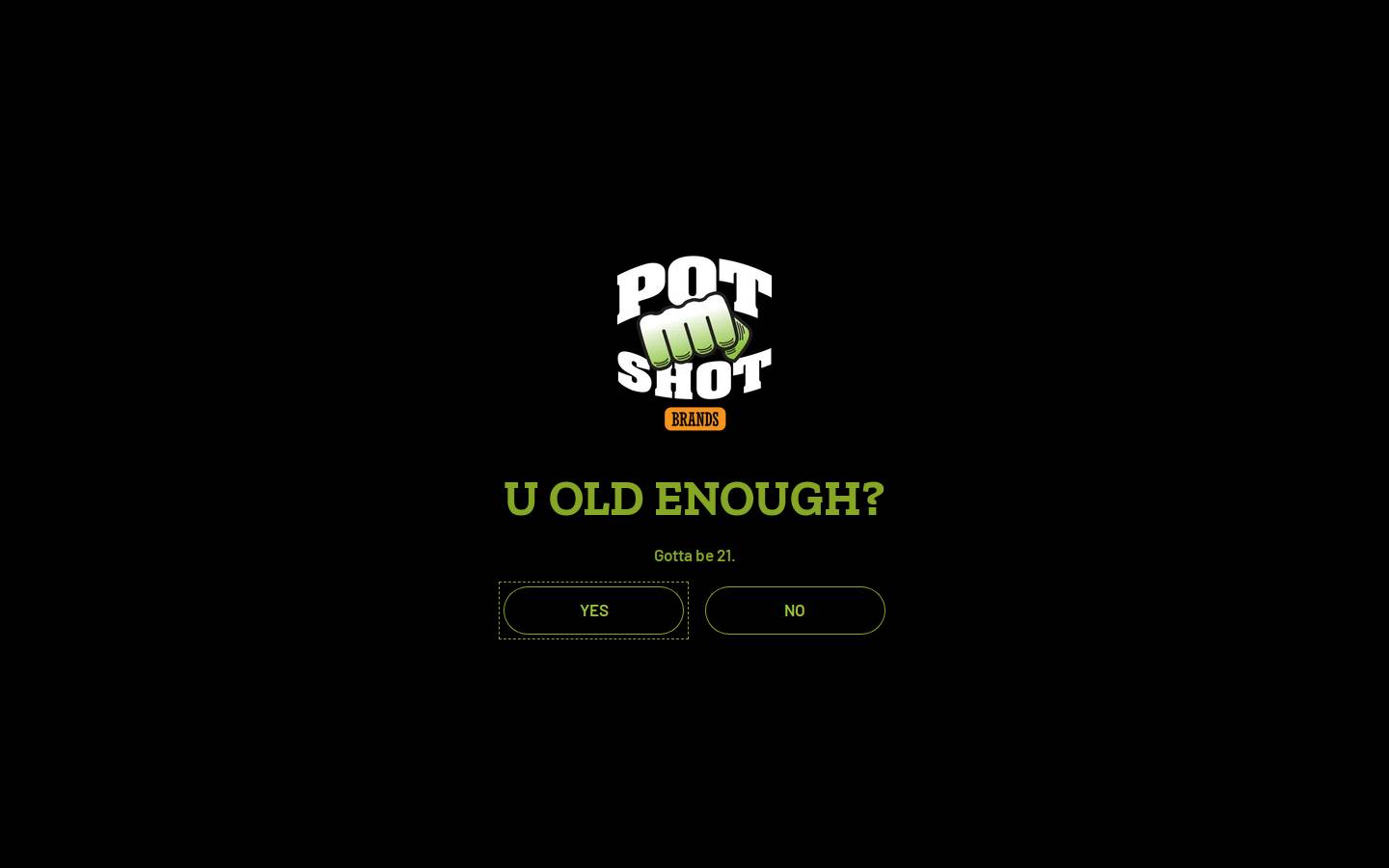 Pot Shot, LLC homepage screenshot