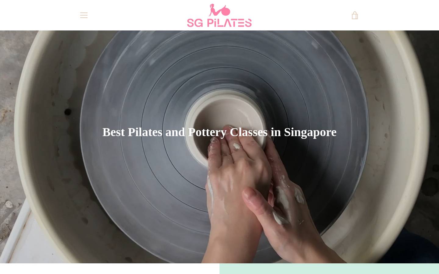 pottery.sg homepage screenshot