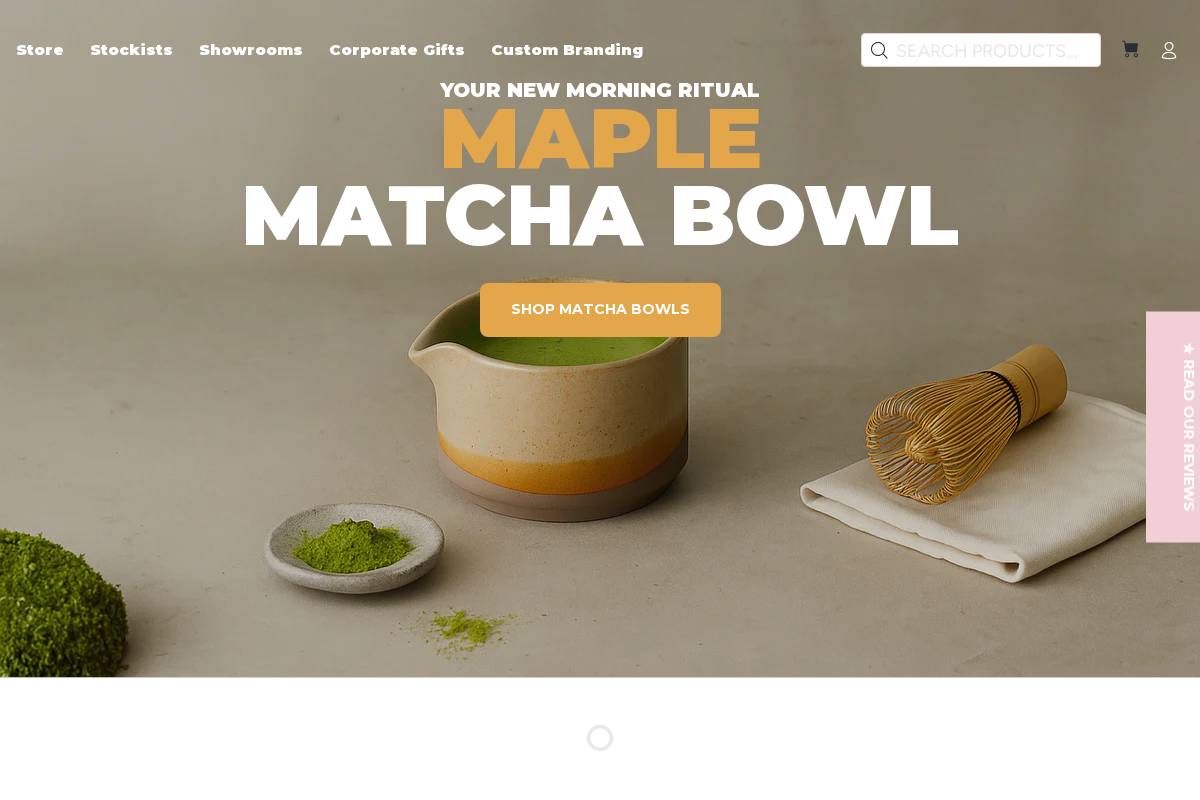 Pottery For The Planet homepage screenshot