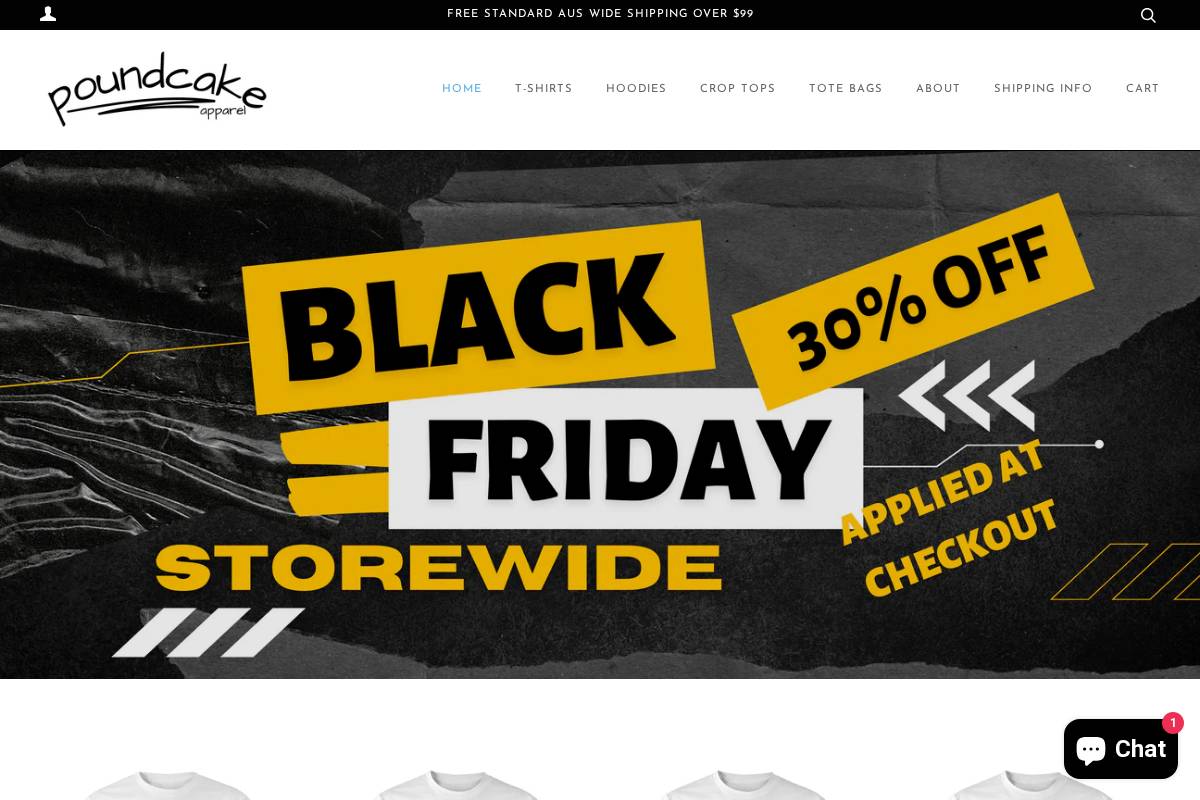 poundcake.store homepage screenshot