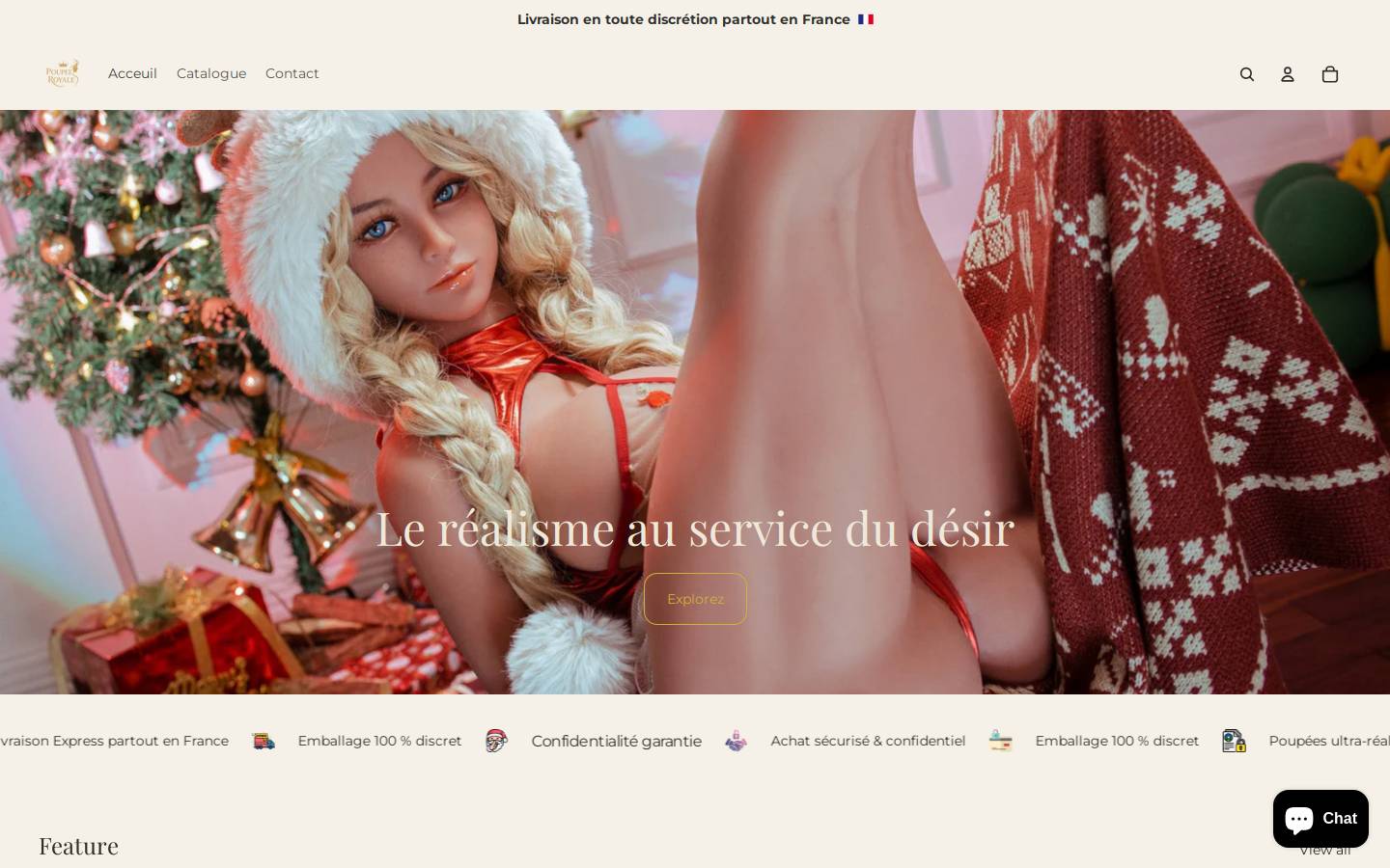 poupeeroyale.fr homepage screenshot