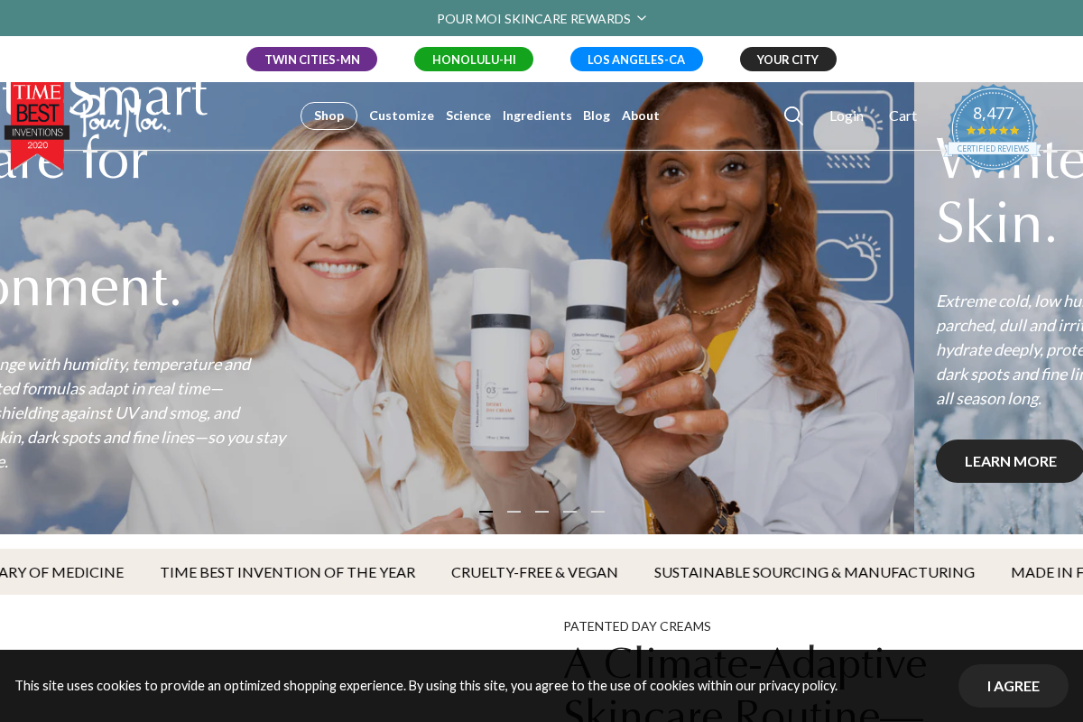 pourmoiskincare.com homepage screenshot