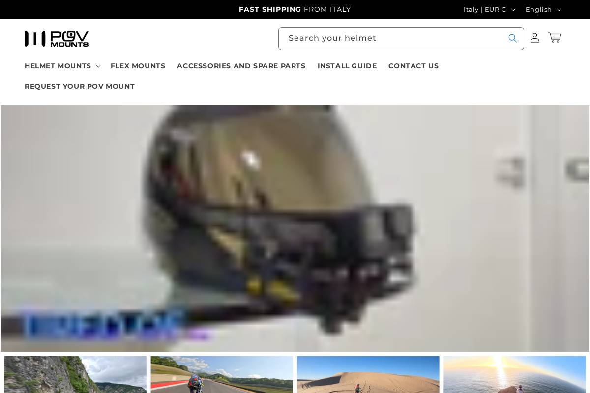 POV Mounts homepage screenshot