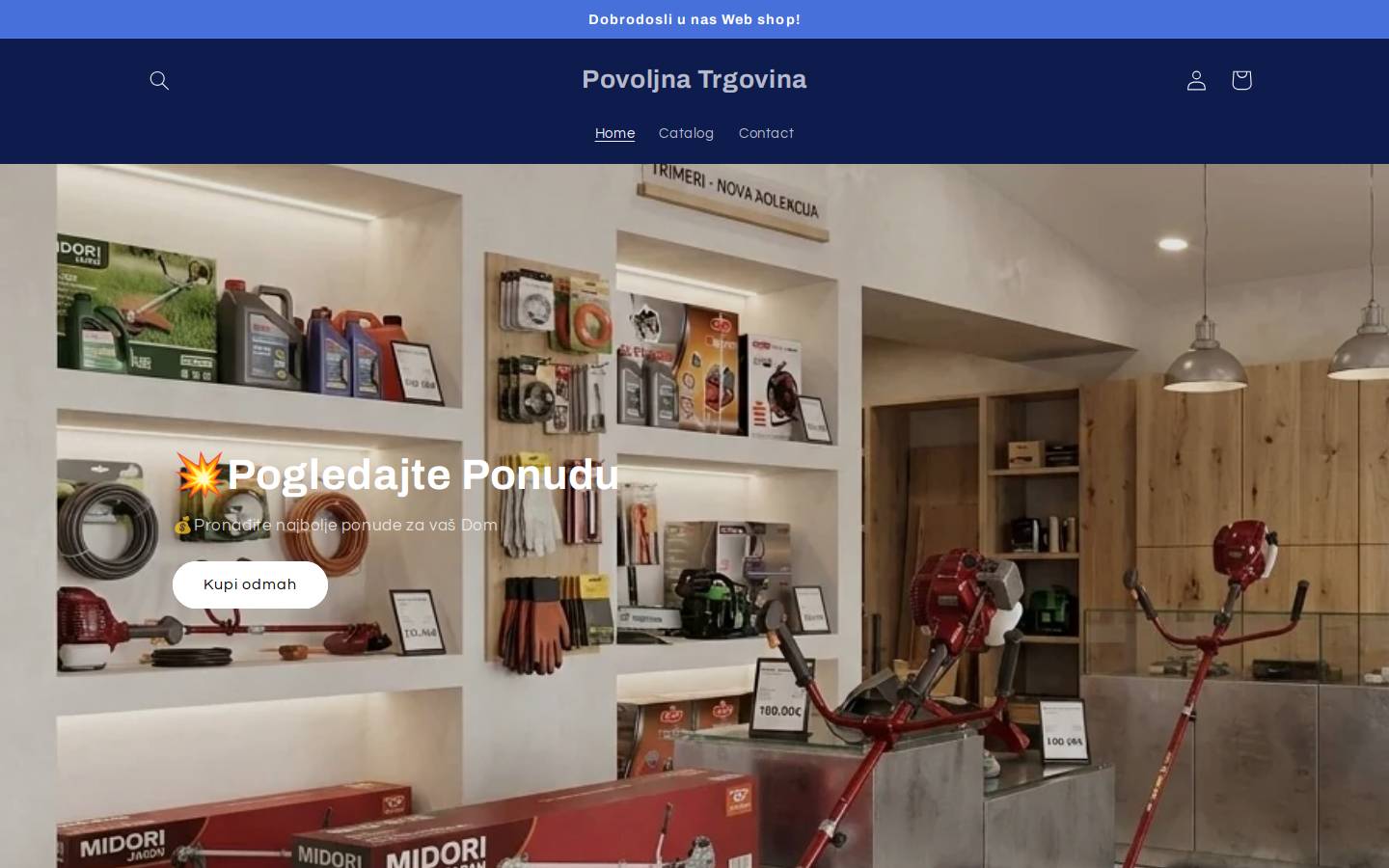 povoljna.shop homepage screenshot