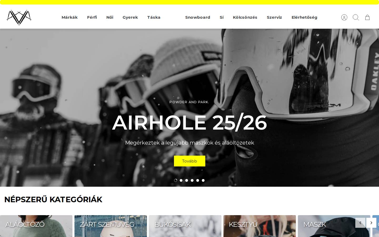 powderandpark.com homepage screenshot